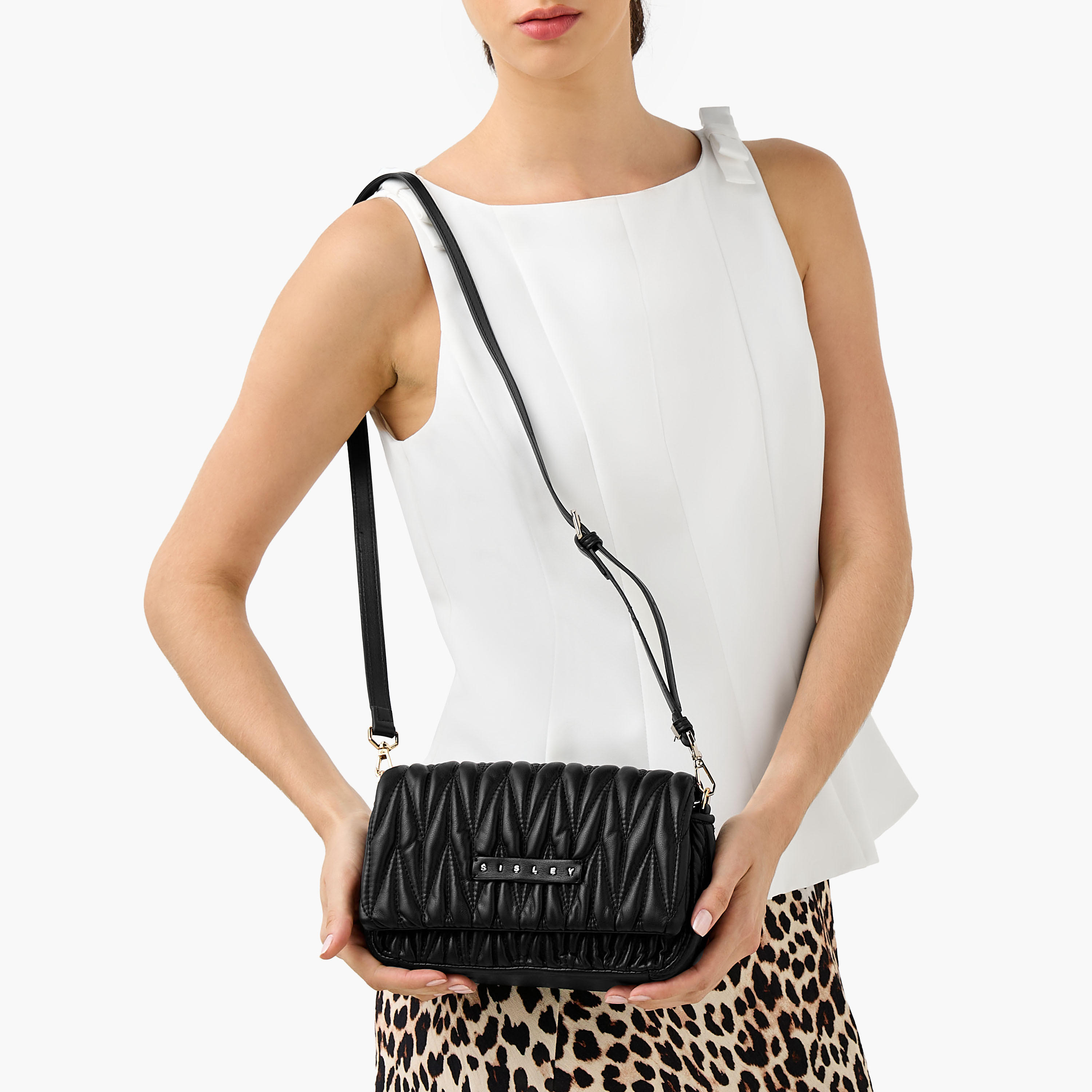 Sisley Quilted Crossbody Bag with Chain Strap-women-bagsandwallets-handbags-image-2