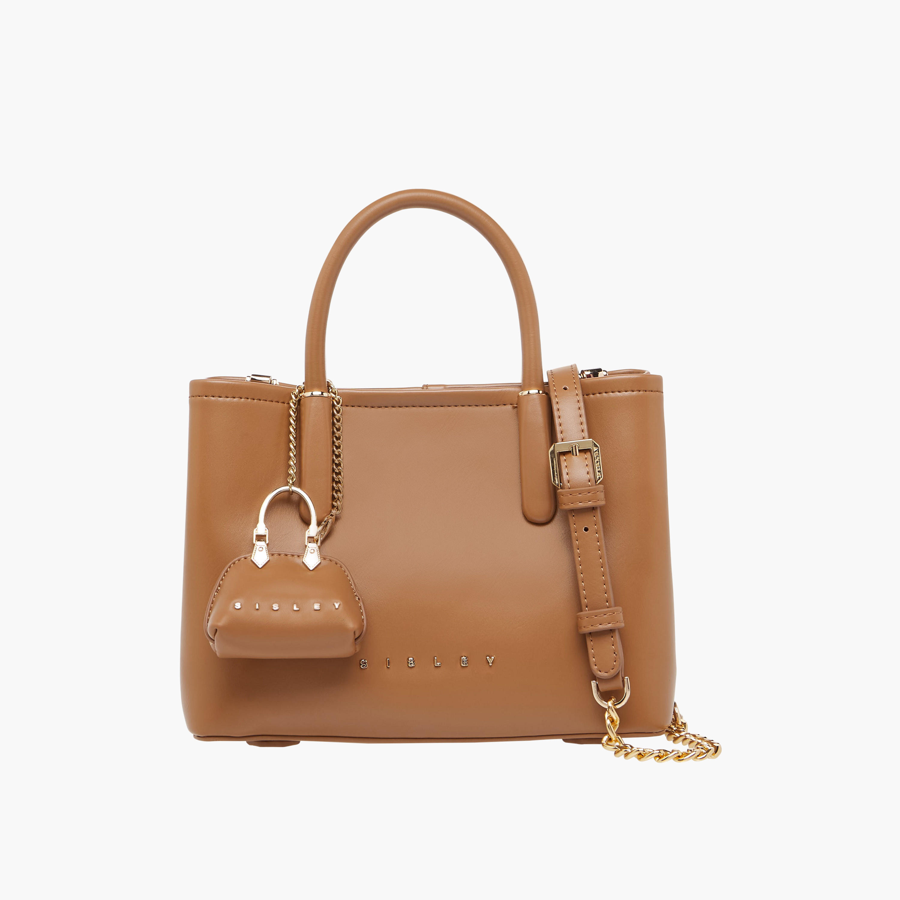 Sisley Textured Tote Bag with Charm-women-bagsandwallets-handbags-image-1