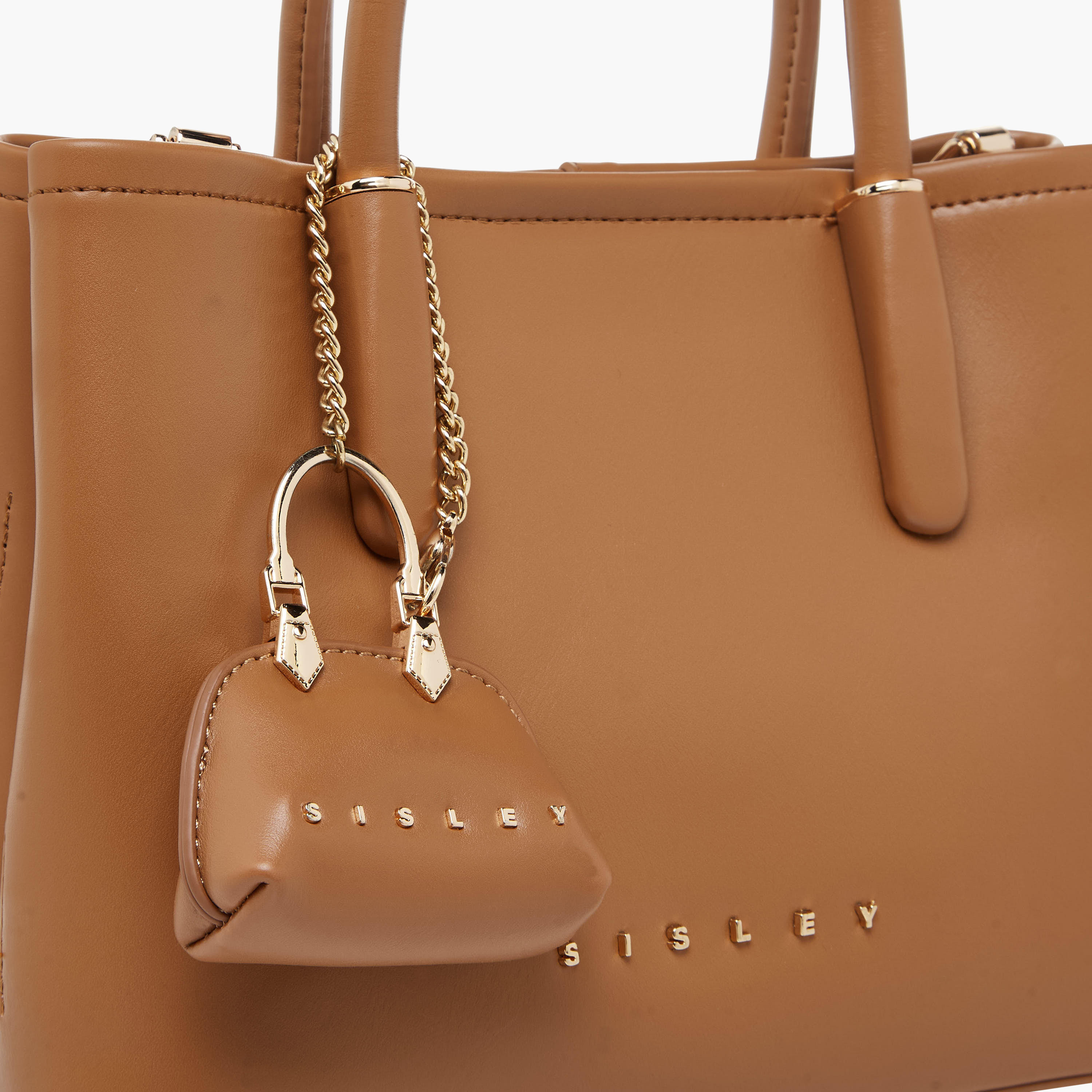 Sisley Textured Tote Bag with Charm-women-bagsandwallets-handbags-image-5