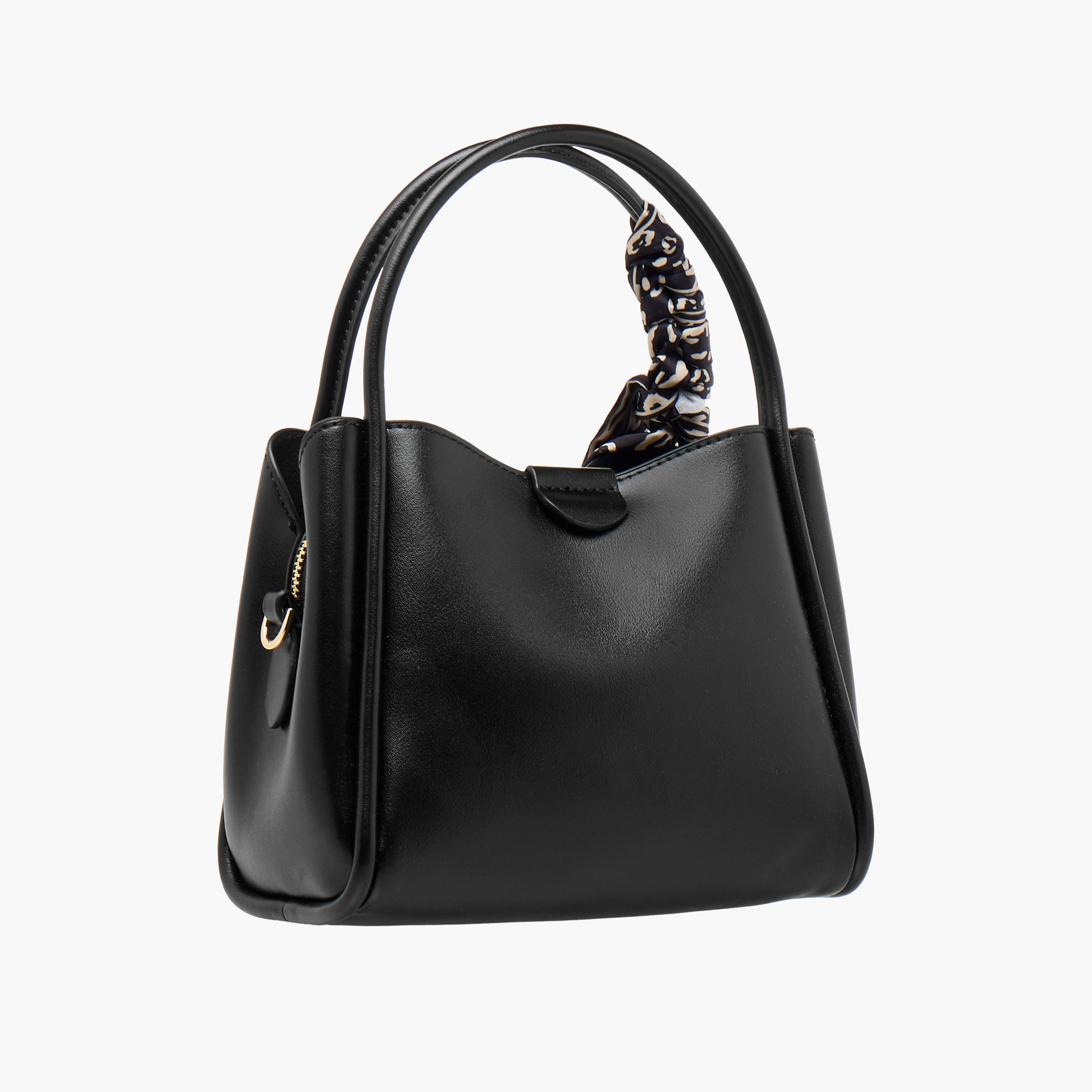 Sisley Textured Crossbody Bag with Scarf and Chain Detail-women-bagsandwallets-handbags-image-4