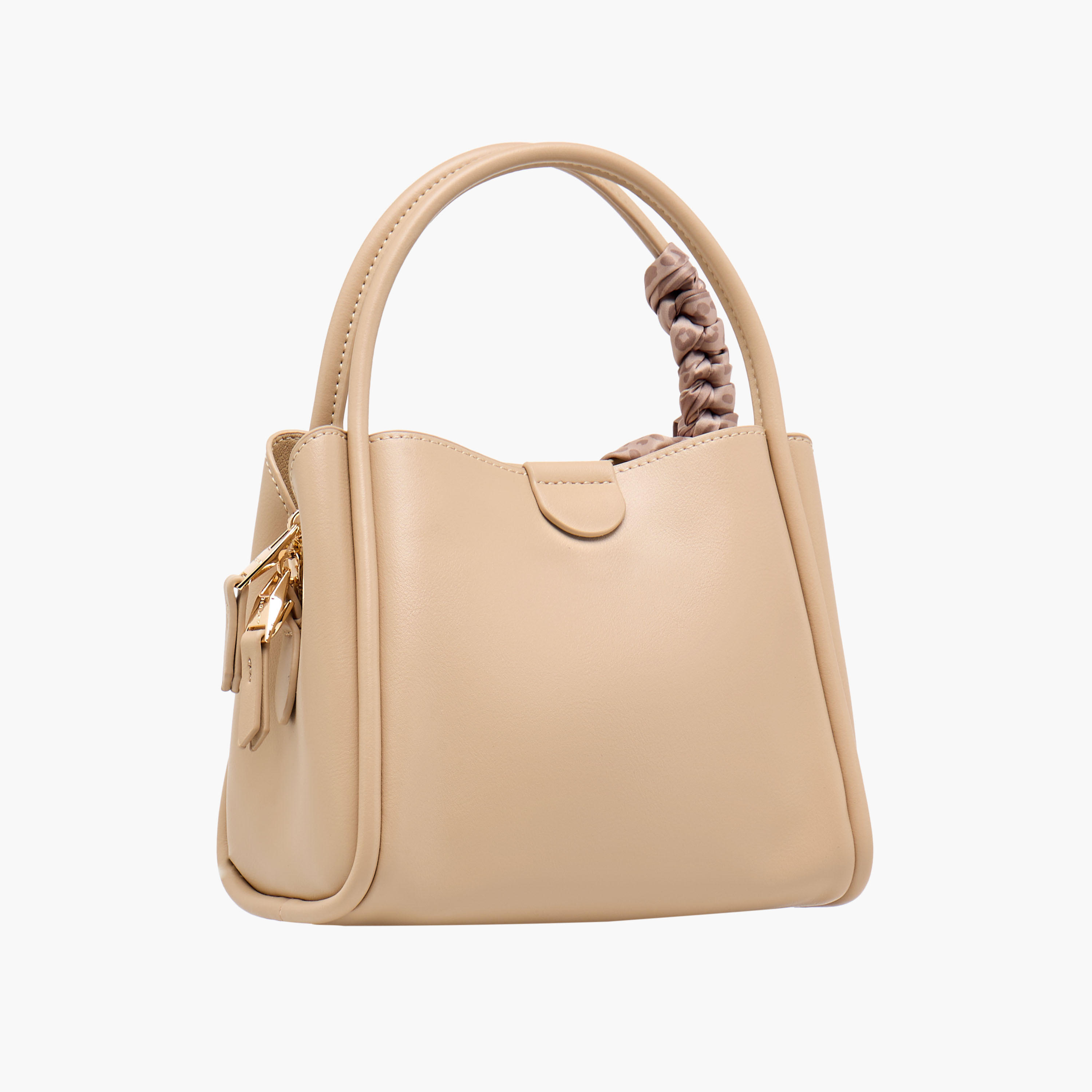 Sisley Textured Crossbody Bag with Scarf and Chain Detail-women-bagsandwallets-handbags-image-4