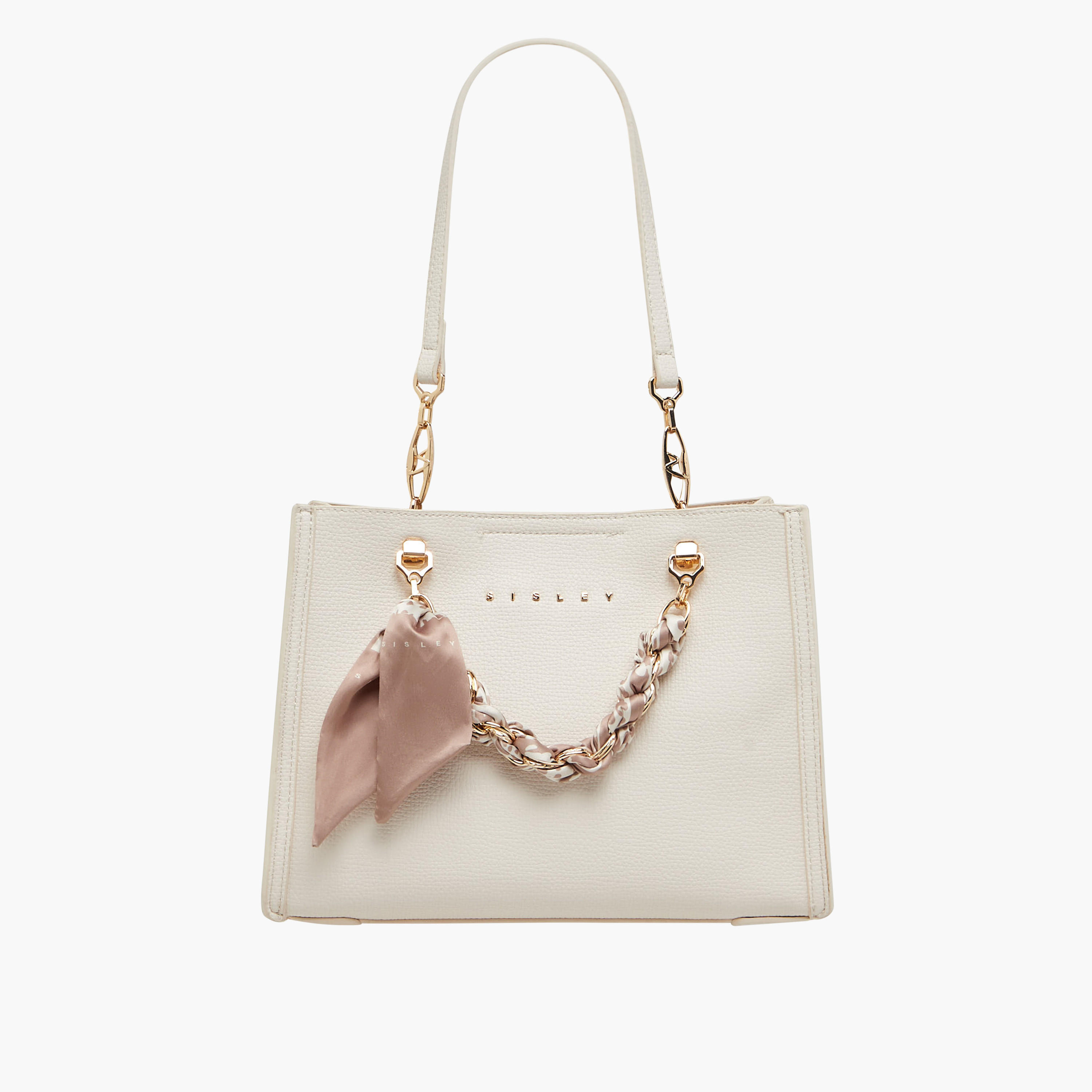 شنطة توت بسحّاب إغلاق وزينة وشاح من سيسلي-women-bagsandwallets-handbags-image-1