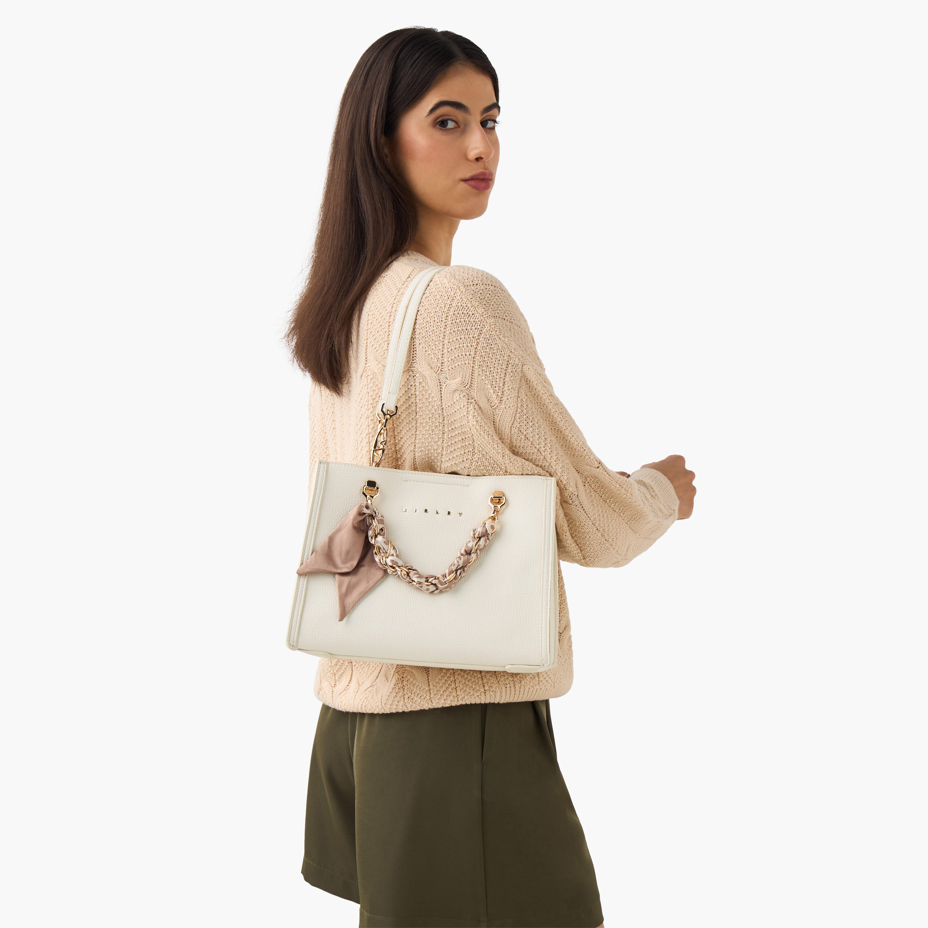 شنطة توت بسحّاب إغلاق وزينة وشاح من سيسلي-women-bagsandwallets-handbags-image-2