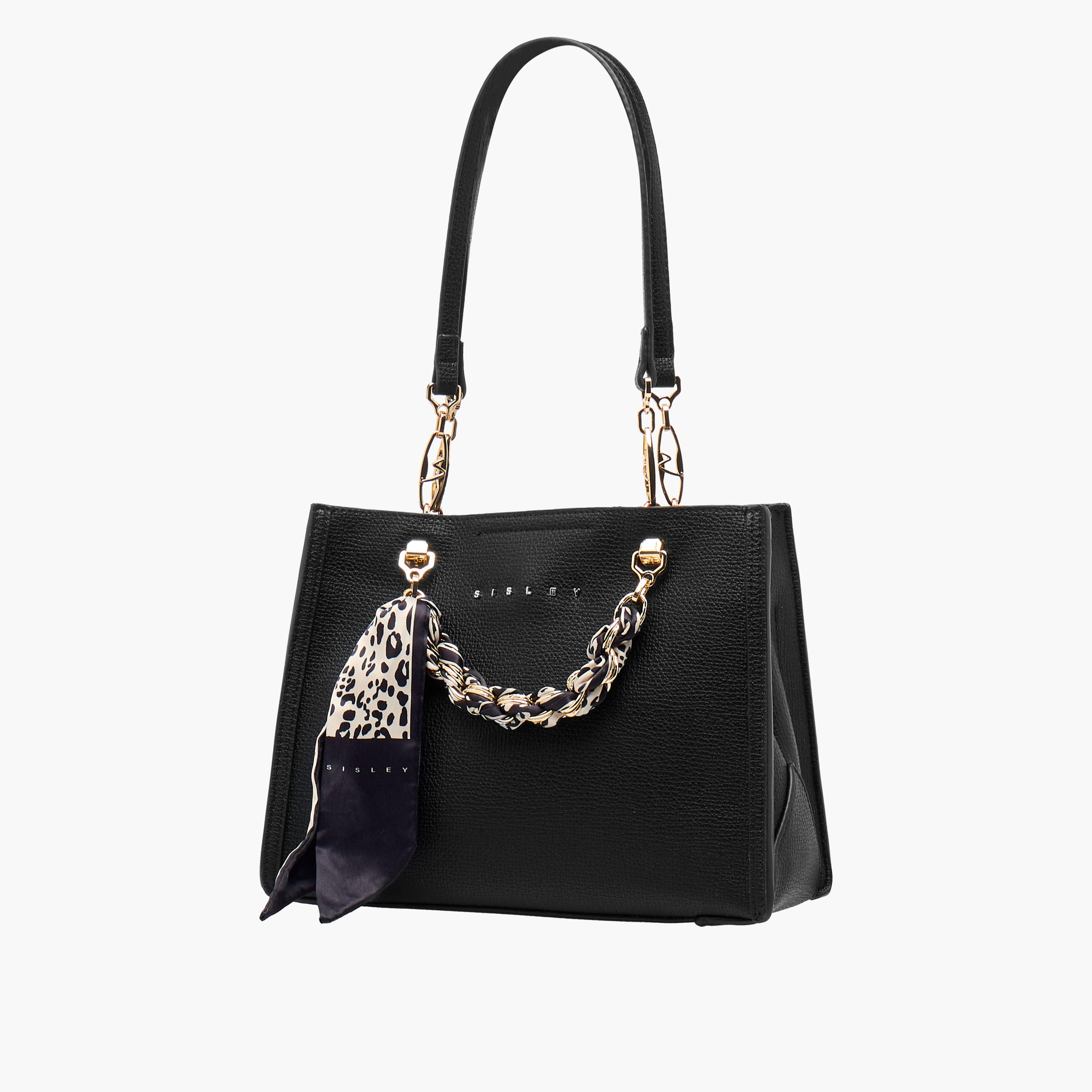 شنطة توت بارزة الملمس بتفاصيل وشاح وسلسلة من سيسلي-women-bagsandwallets-handbags-image-2