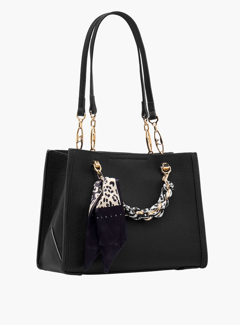 شنطة توت بارزة الملمس بتفاصيل وشاح وسلسلة من سيسلي-women-bagsandwallets-handbags-image-3