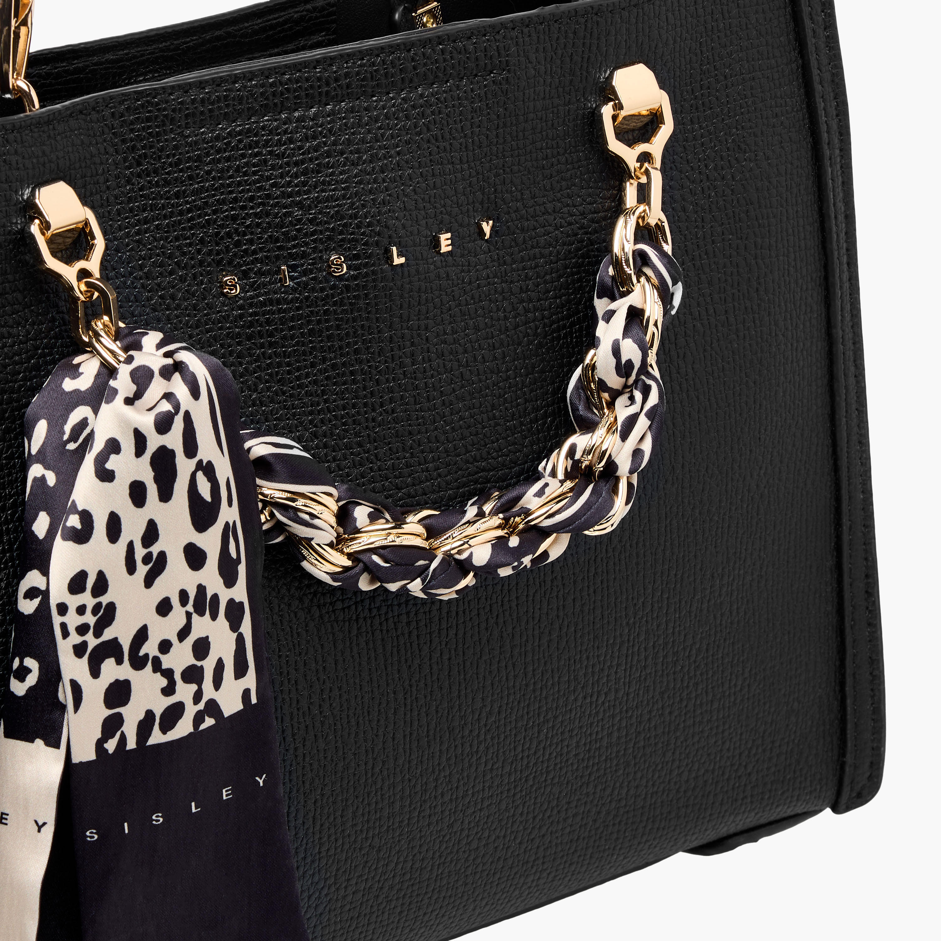 شنطة توت بارزة الملمس بتفاصيل وشاح وسلسلة من سيسلي-women-bagsandwallets-handbags-image-4