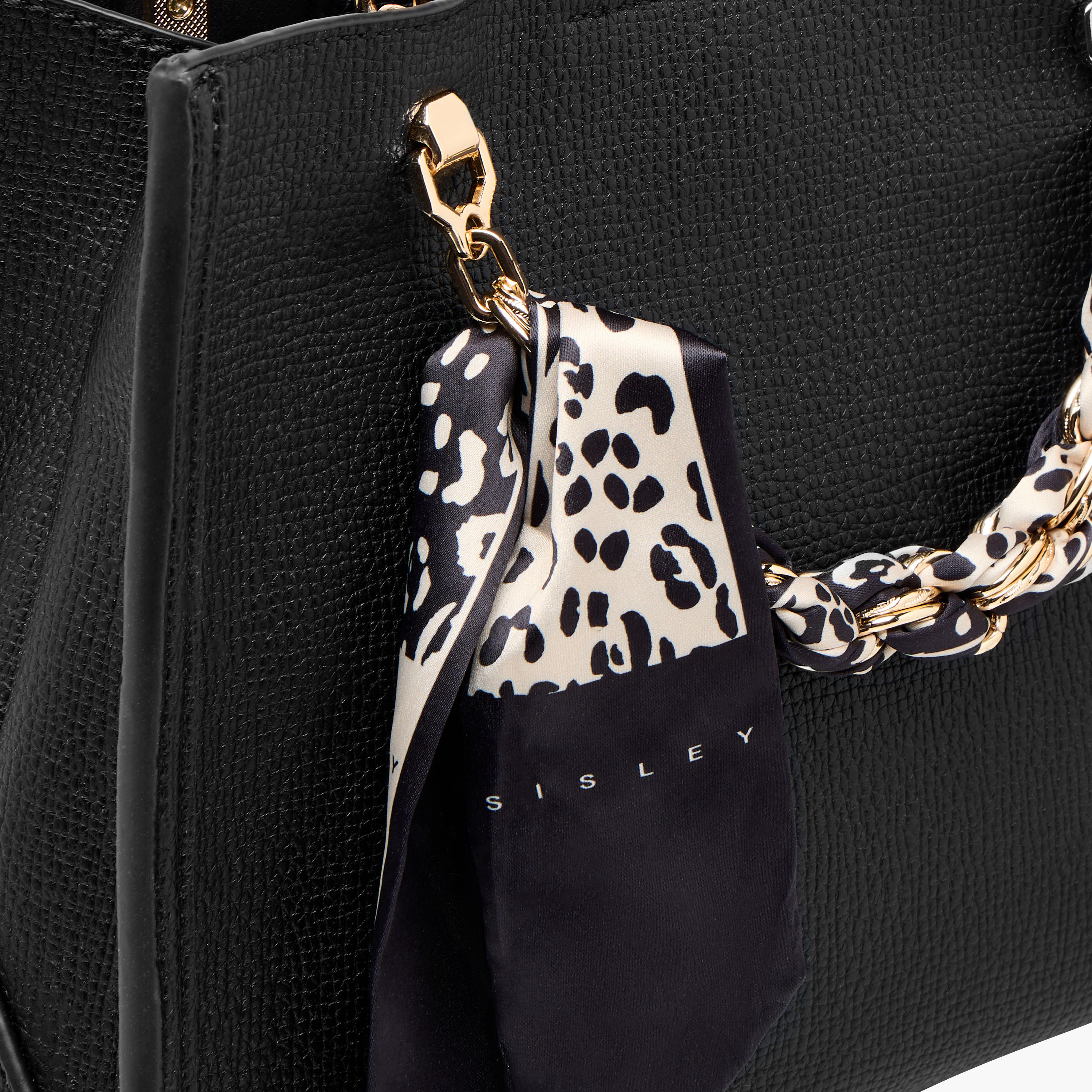 شنطة توت بارزة الملمس بتفاصيل وشاح وسلسلة من سيسلي-women-bagsandwallets-handbags-image-5
