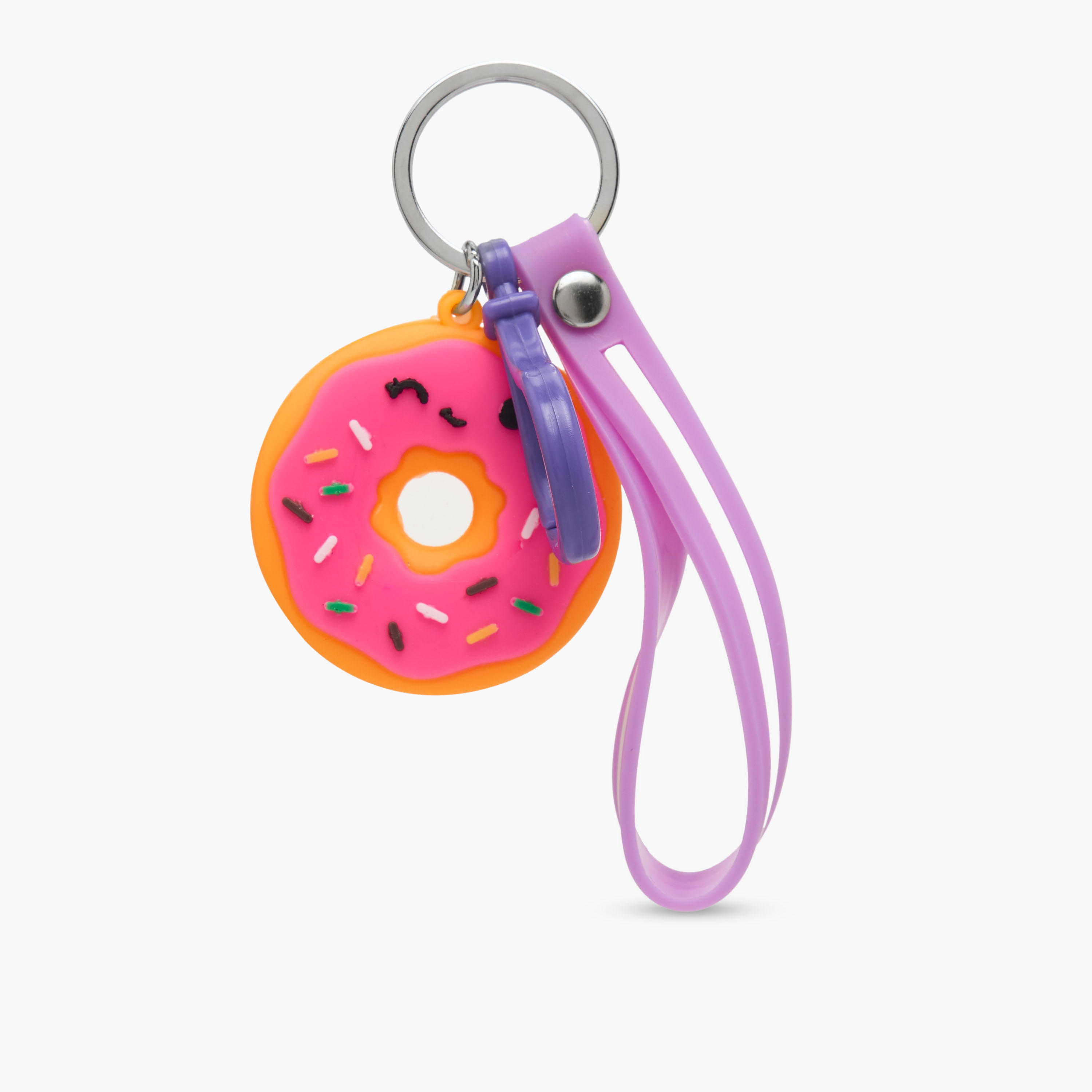 Girls Keyring with Donut Charm-girls-accessories-keyringsandbagcharms-image-1