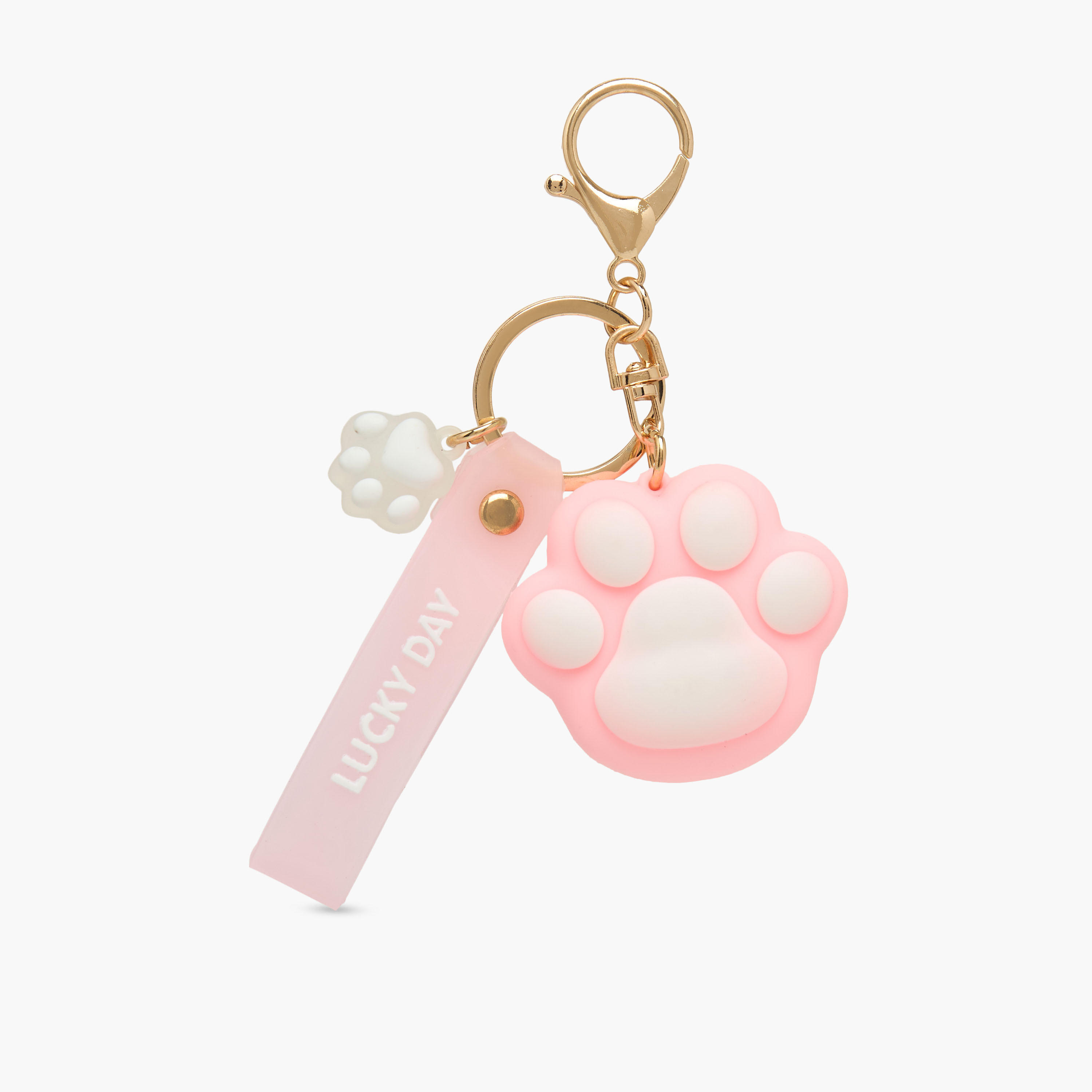 Girls Keyring with Paw Charm-girls-accessories-keyringsandbagcharms-image-1