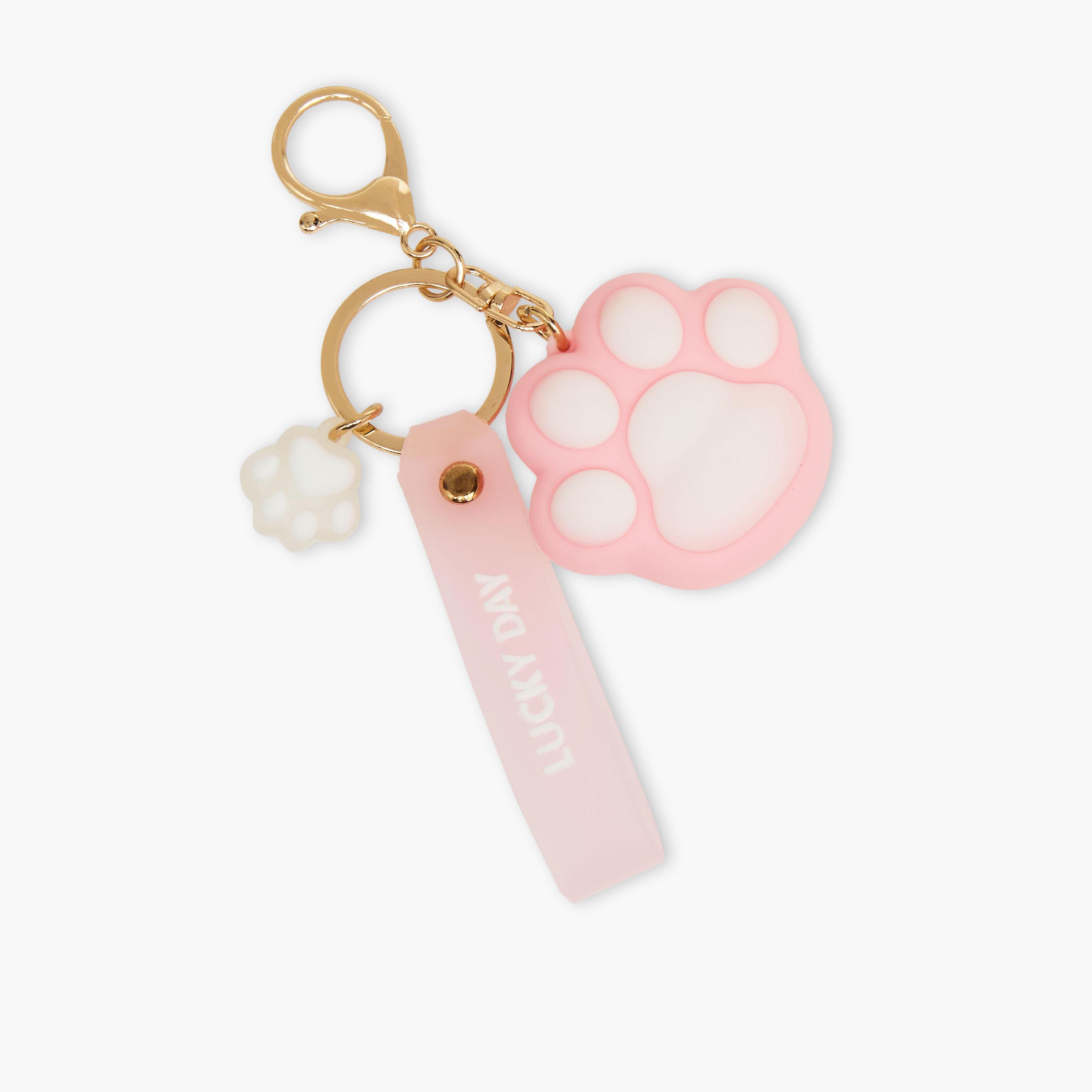 Girls Keyring with Paw Charm-girls-accessories-keyringsandbagcharms-image-2