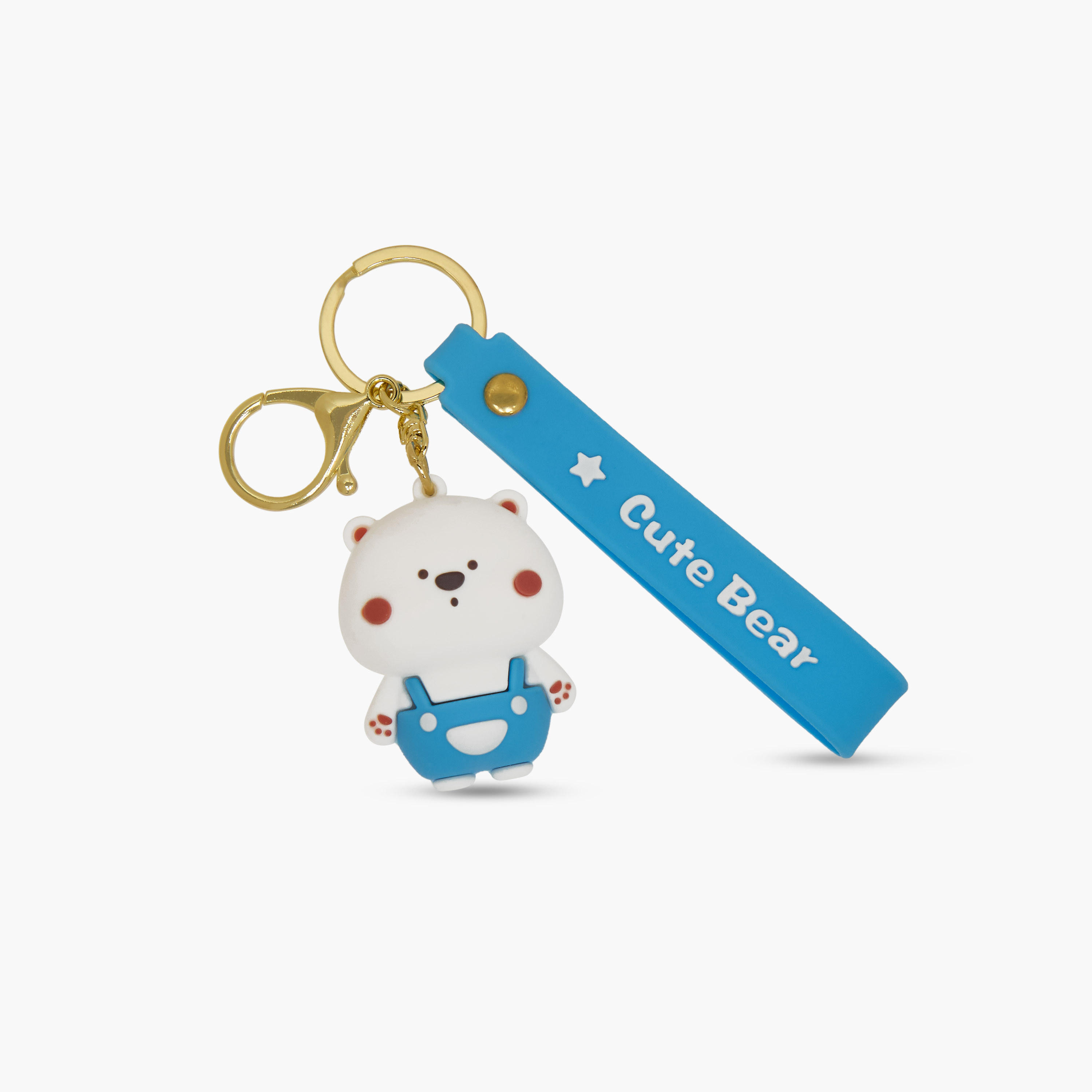 Girls Key Ring with Bear Charm-girls-accessories-keyringsandbagcharms-image-2