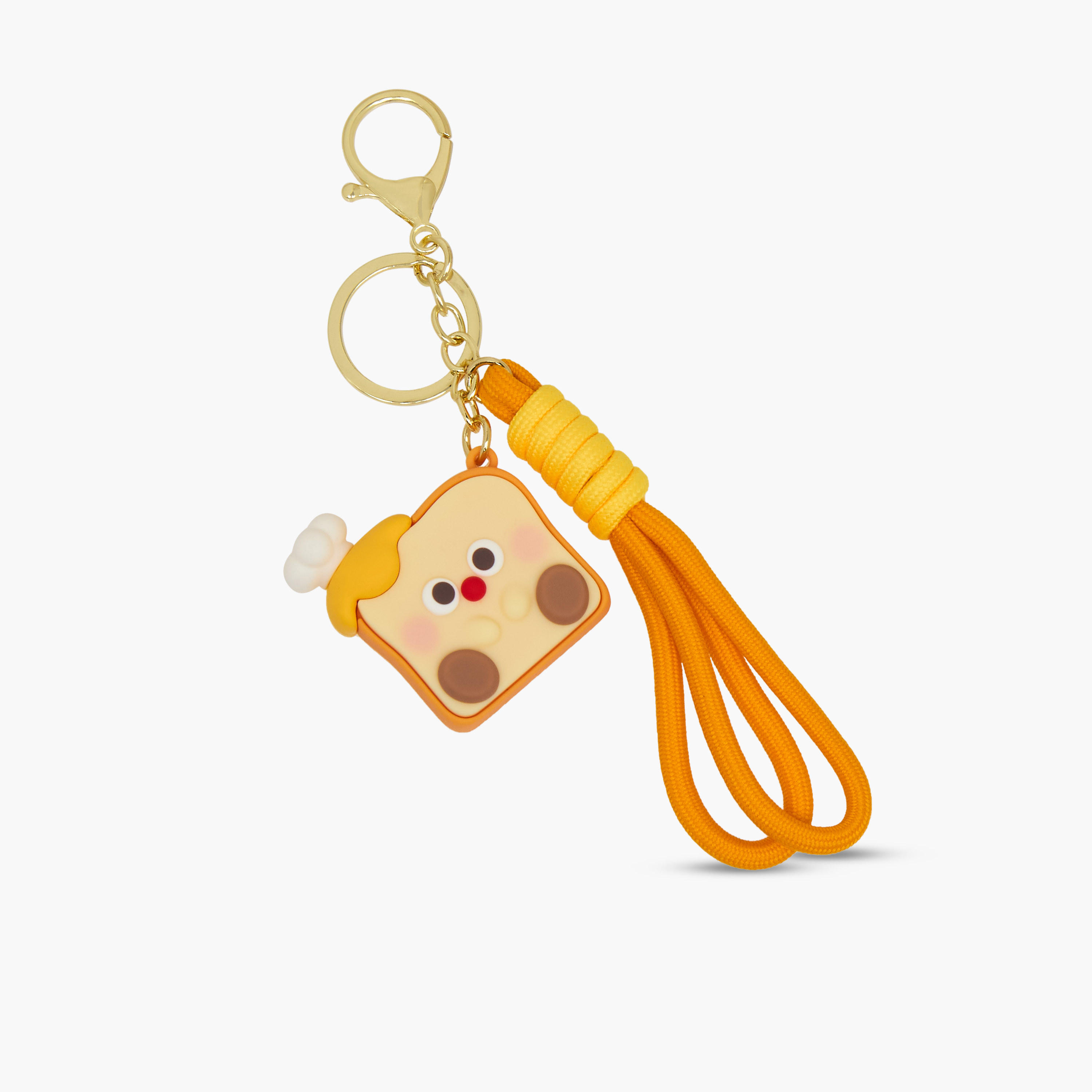 Girls Key Ring with Bread Charm-girls-accessories-keyringsandbagcharms-image-2