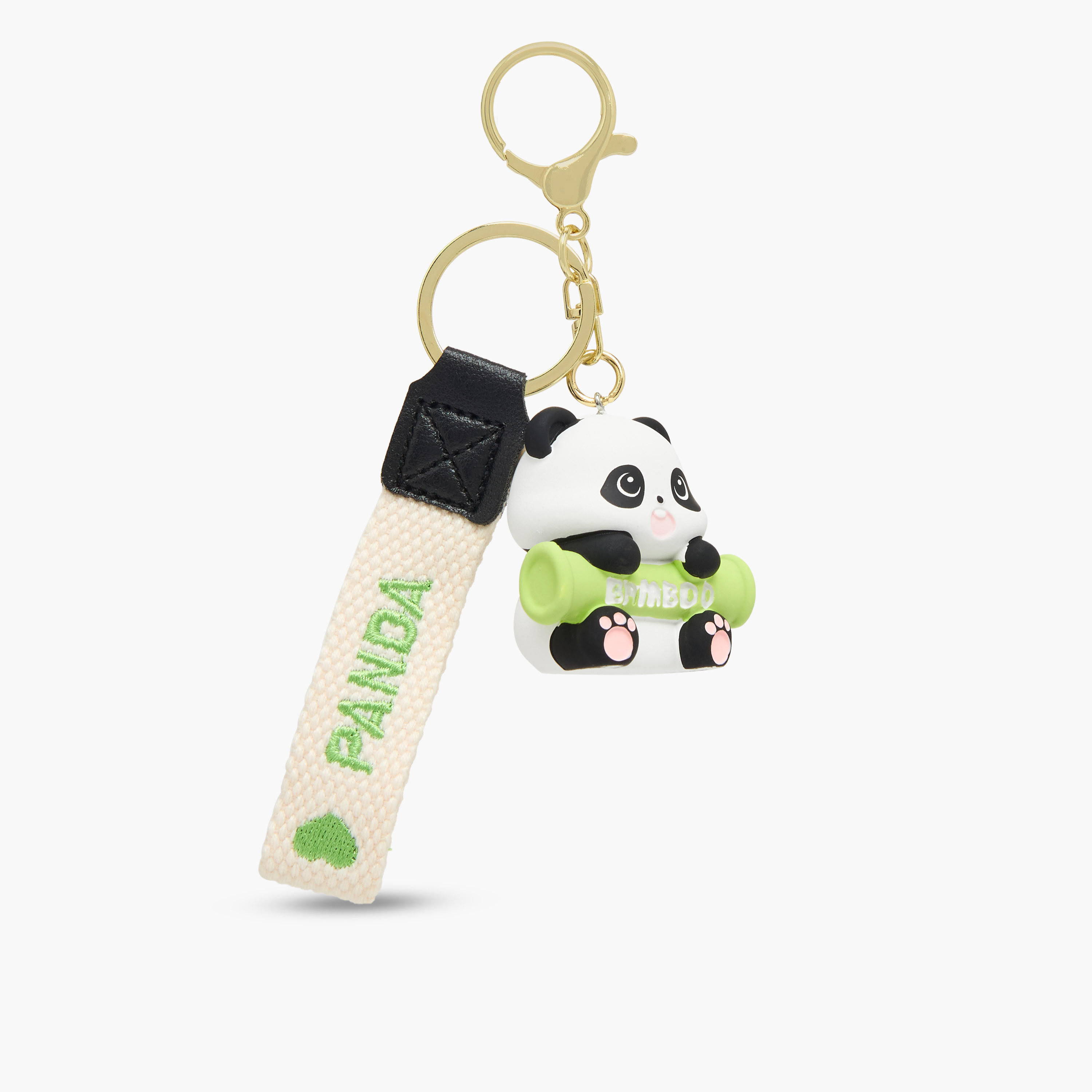 Girls Key Ring with Panda Charm-girls-accessories-keyringsandbagcharms-image-1