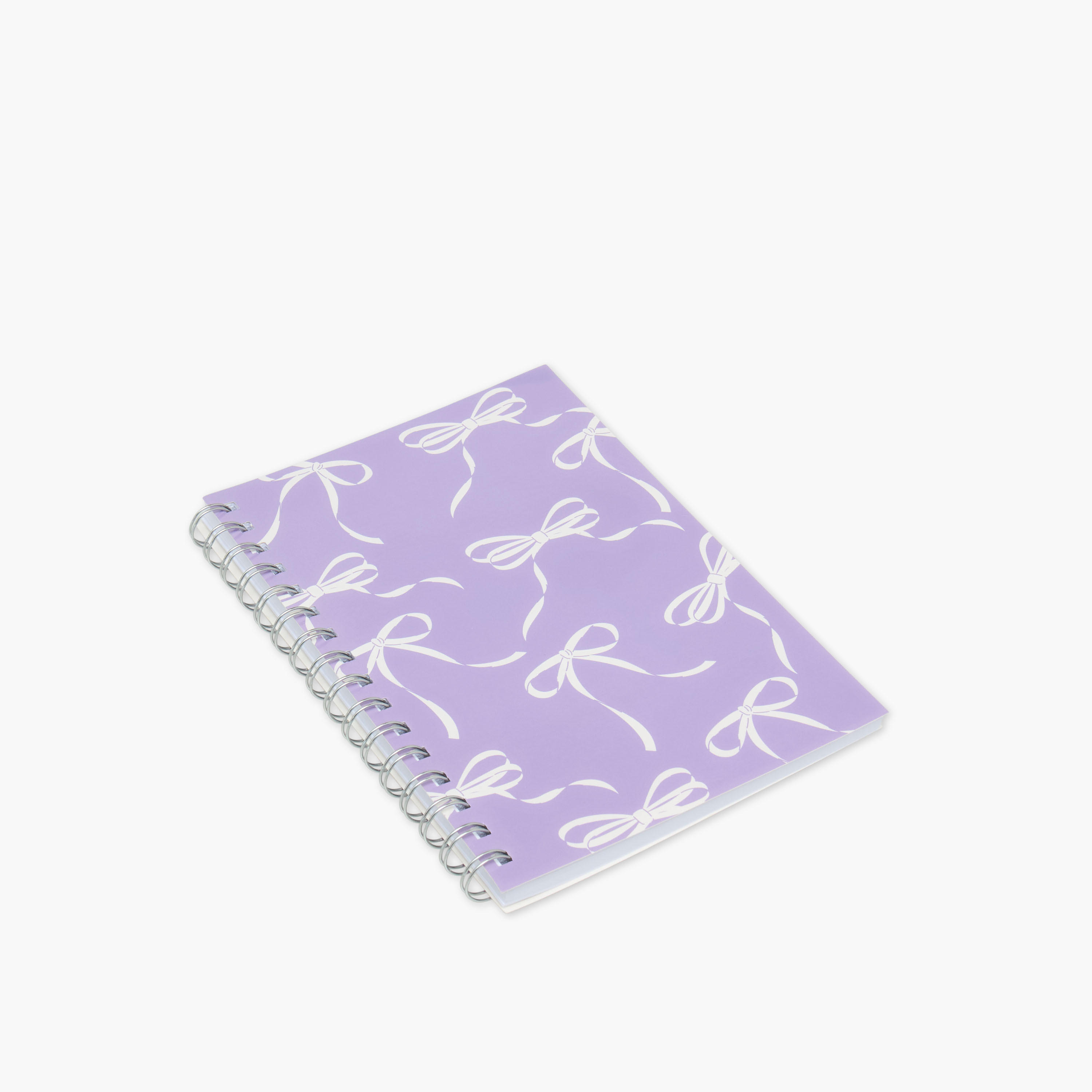 Bow Print A5 Spiral Notebook with Soft Cover-school-stationery-notebooks-image-2