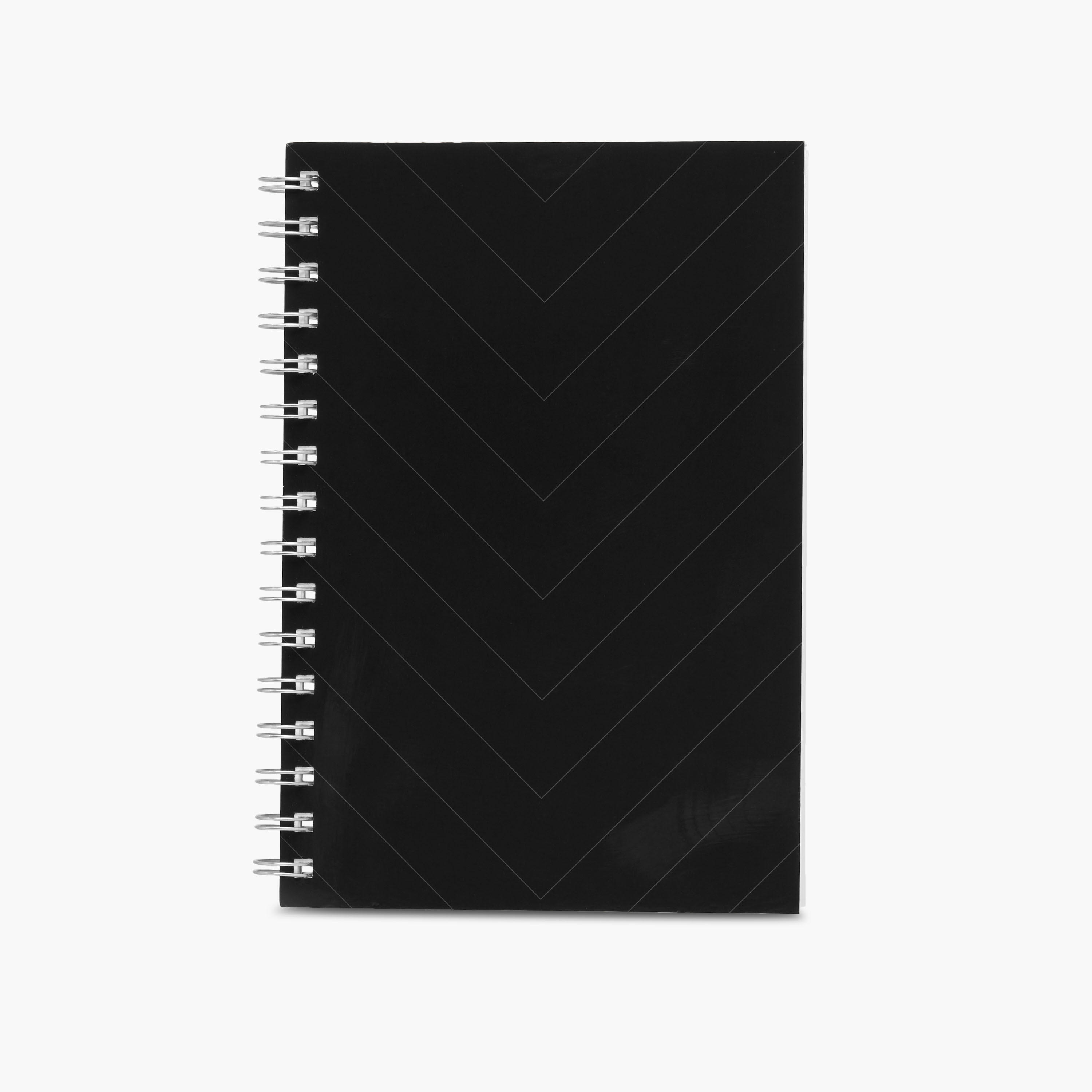 Arrow Print A5 Spiral Notebook with Soft Cover-school-stationery-notebooks-image-1