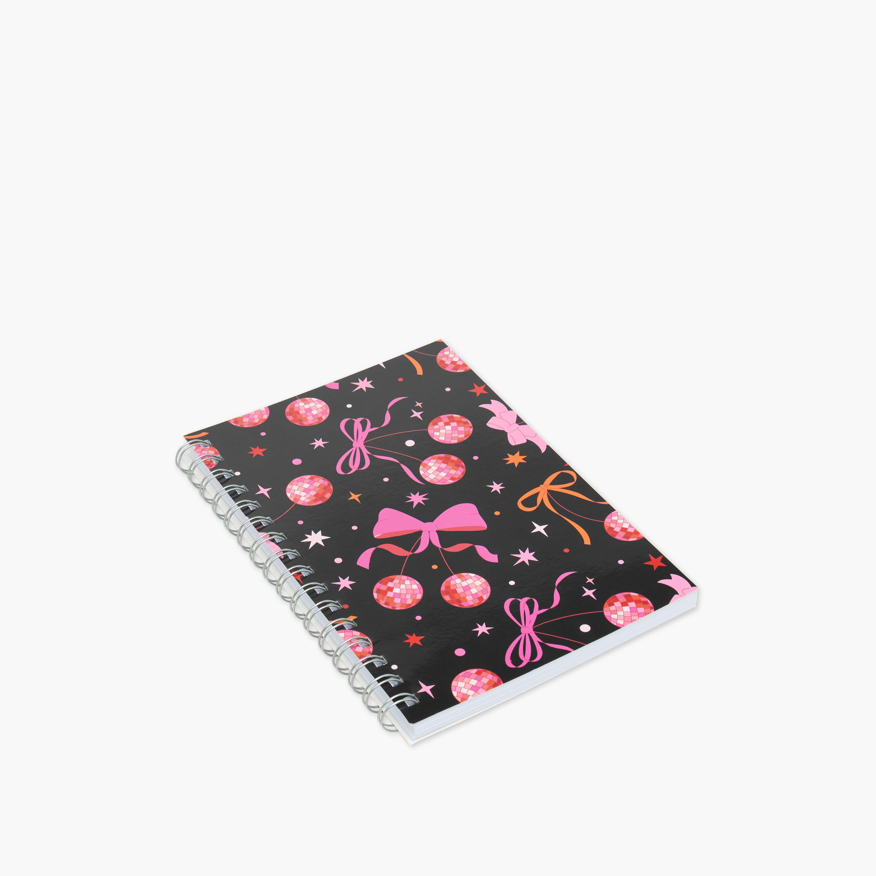 Bow Print A5 Spiral Notebook with Soft Cover-school-stationery-notebooks-image-2