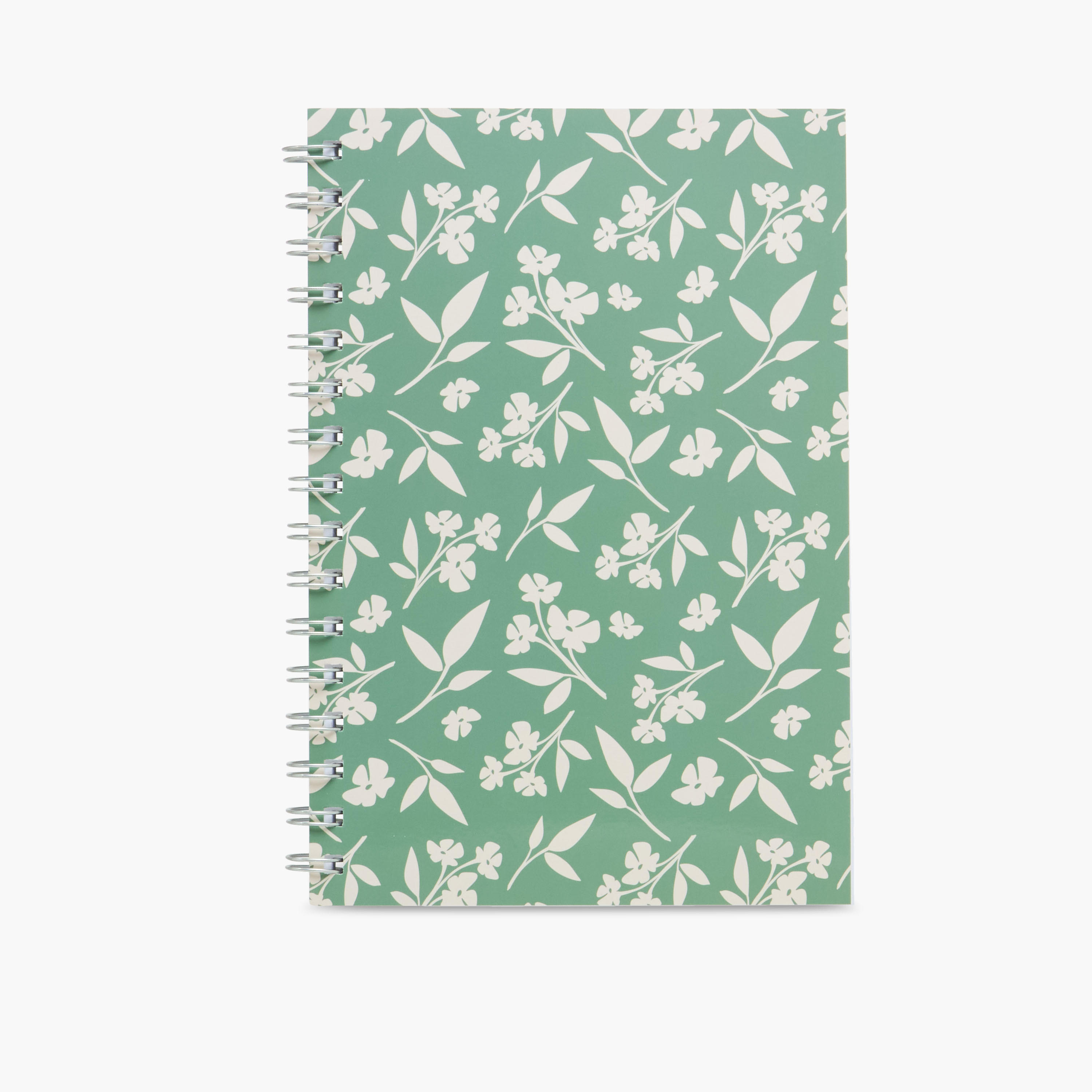 Floral Print Spiral Notebook-school-stationery-notebooks-image-1