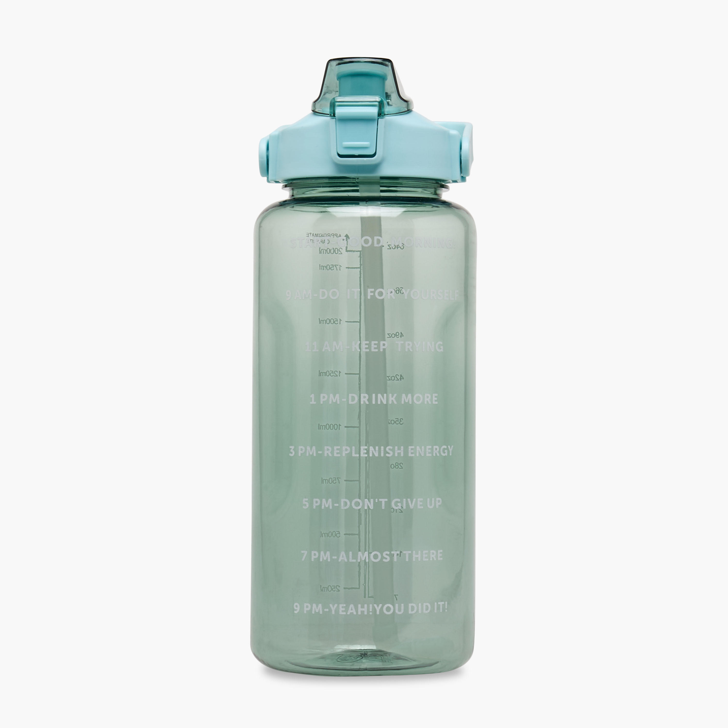 Time Print Single Wall Water Bottle - 2 L-household-dining-drinkserveware-bottles-image-1