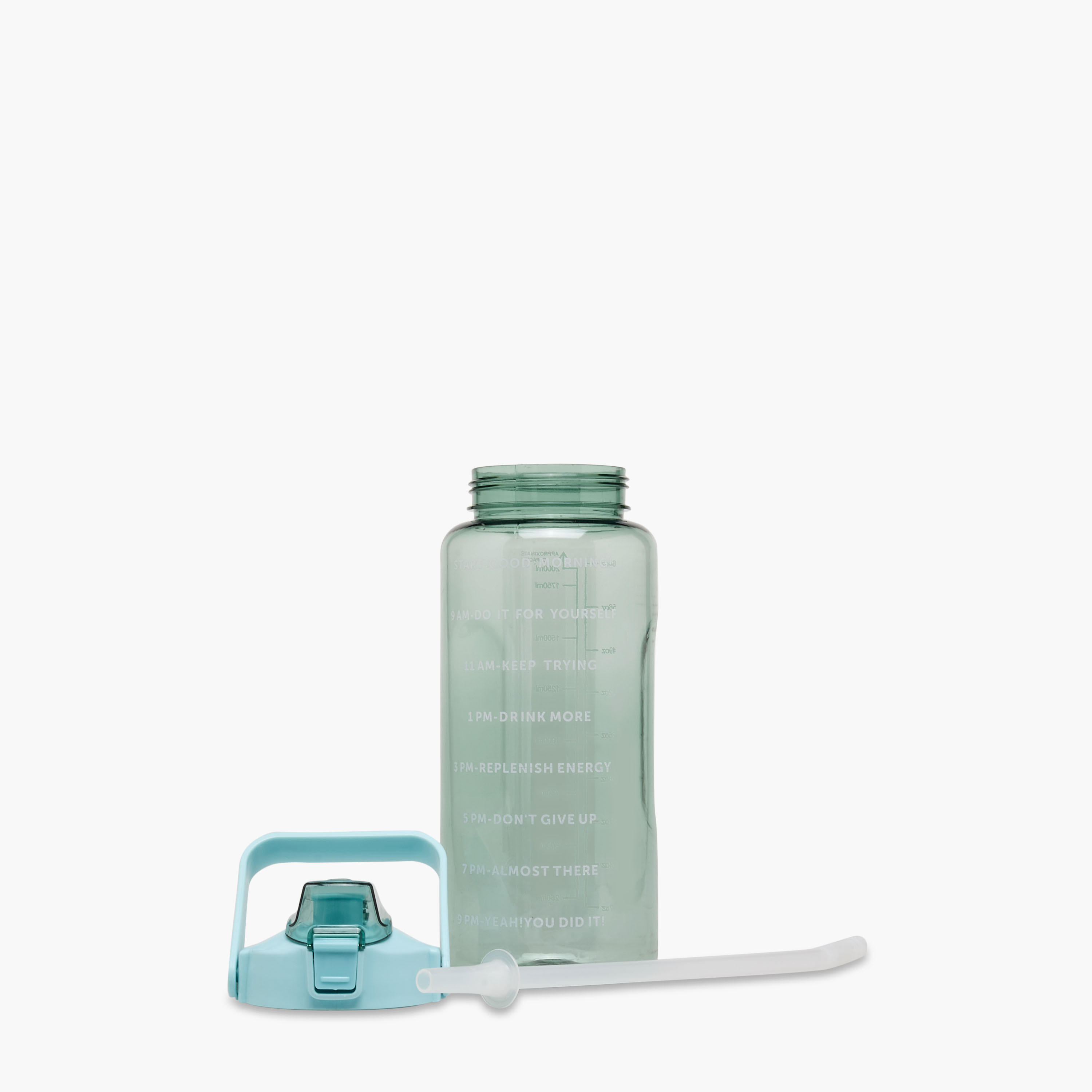 Time Print Single Wall Water Bottle - 2 L-household-dining-drinkserveware-bottles-image-2
