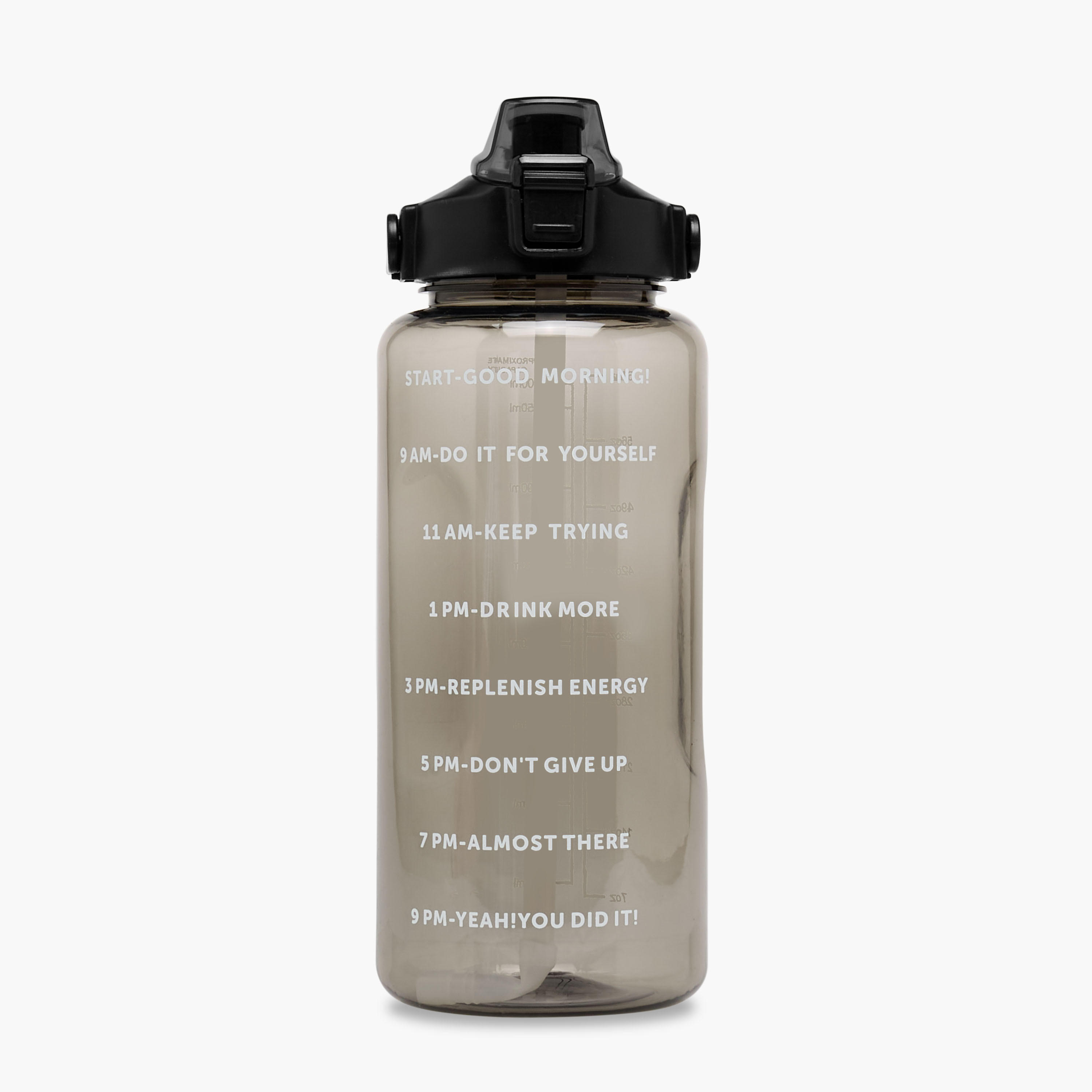 Time Print Single Wall Water Bottle - 2 L-household-dining-drinkserveware-bottles-image-1