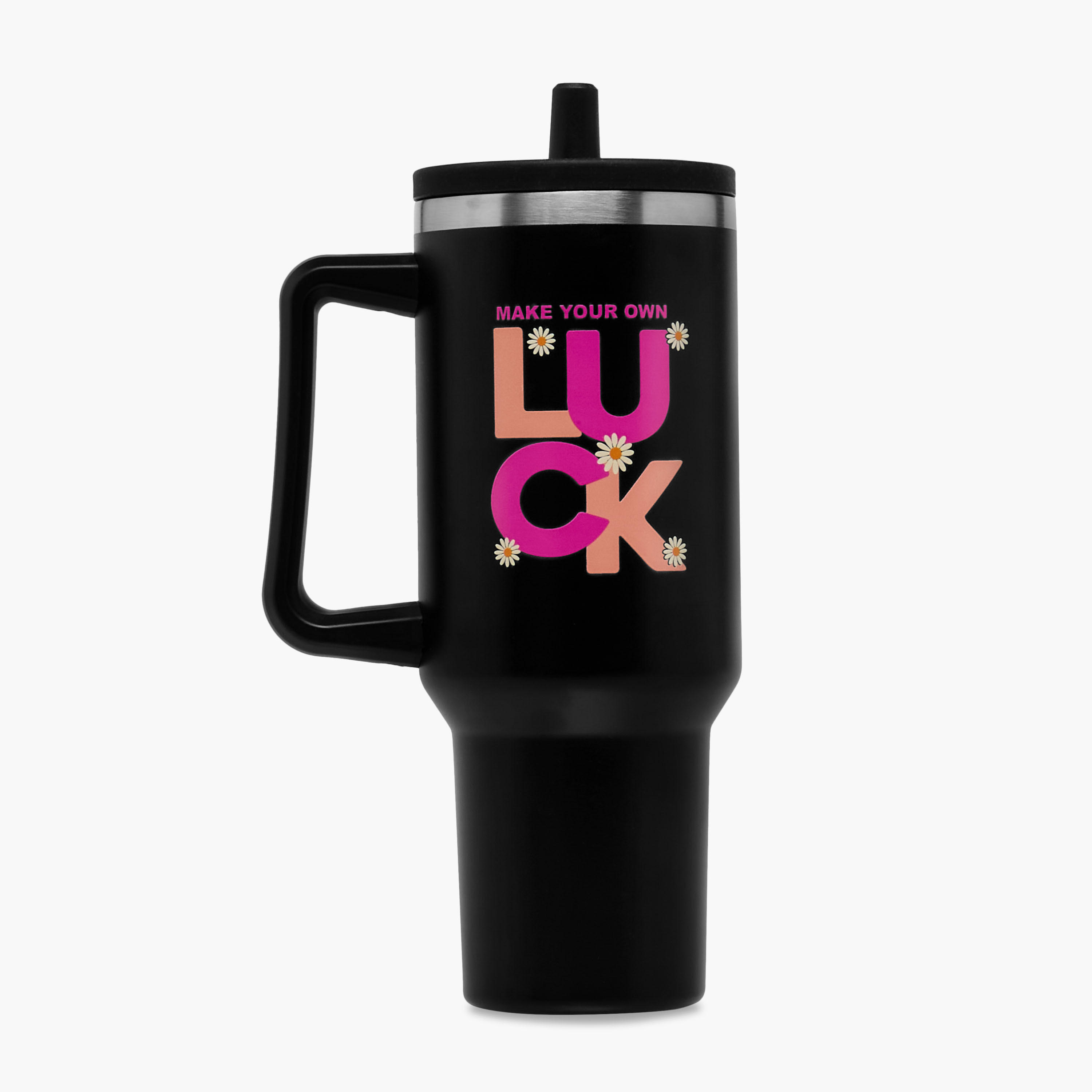 Luck Print Double Wall Vaccum Sipper - 1.2 L-school-waterbottles-image-1