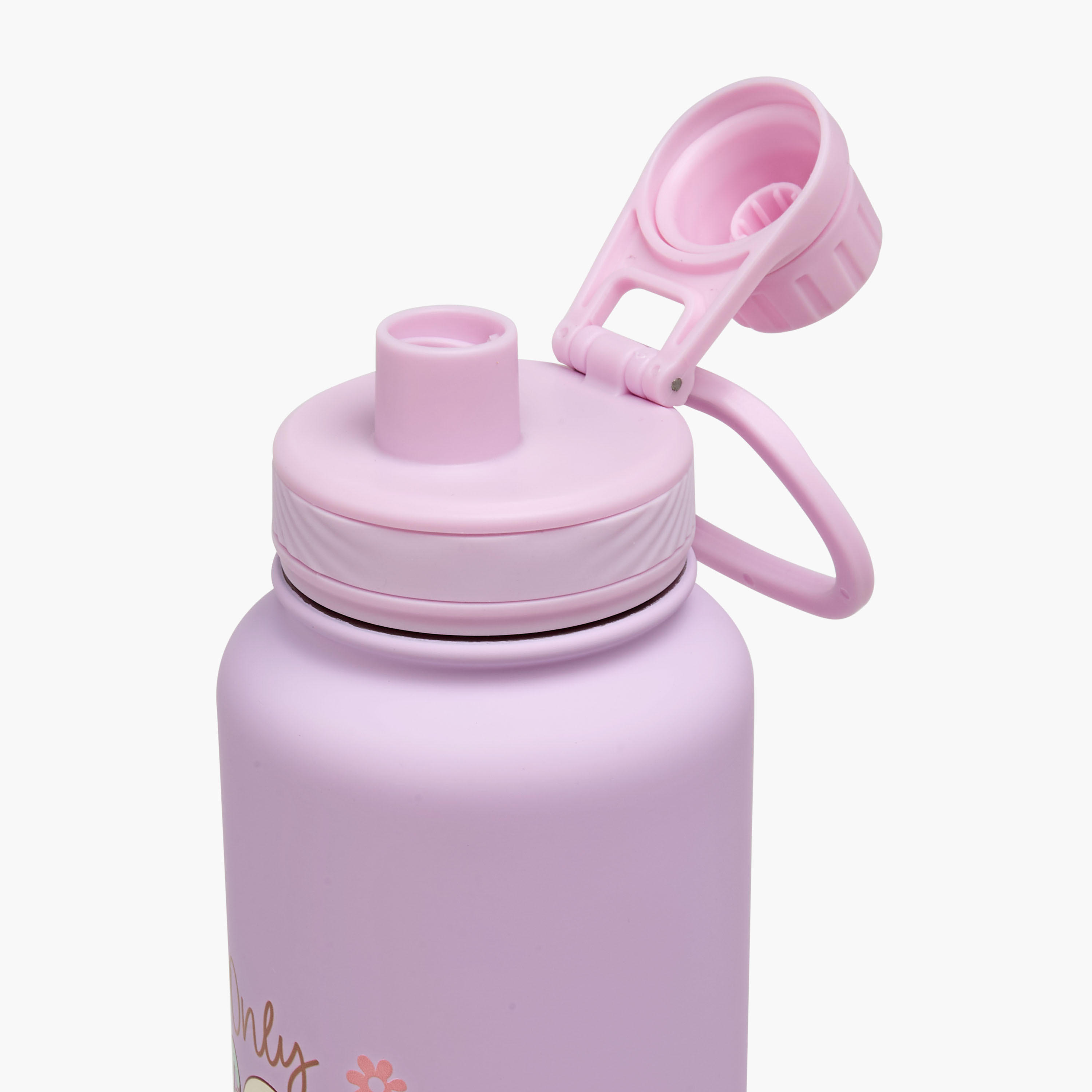 Only Good Vibes Print Double Wall Water Bottle - 1 L-household-dining-drinkserveware-bottles-image-4