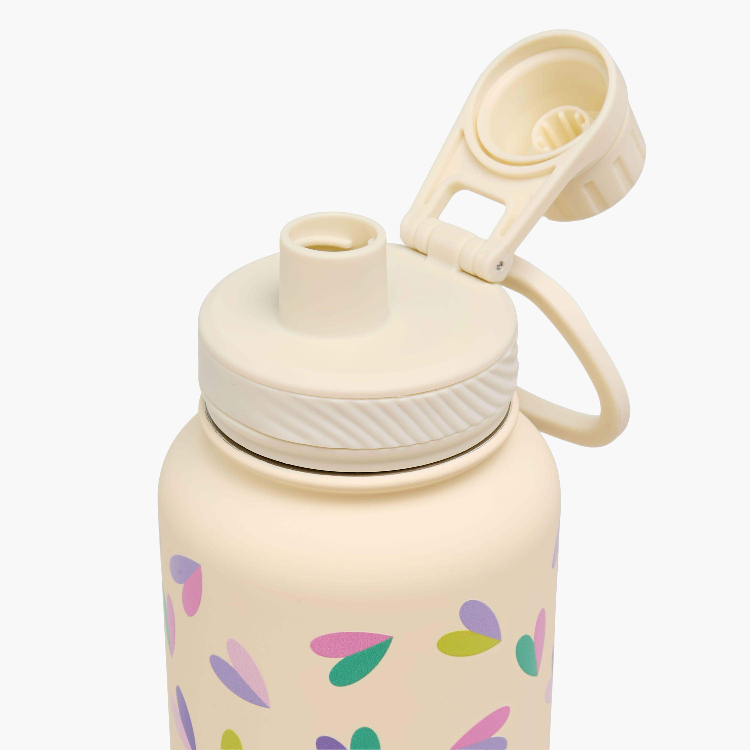Heart Print Double Wall Water Bottle - 1 L-school-waterbottles-image-4
