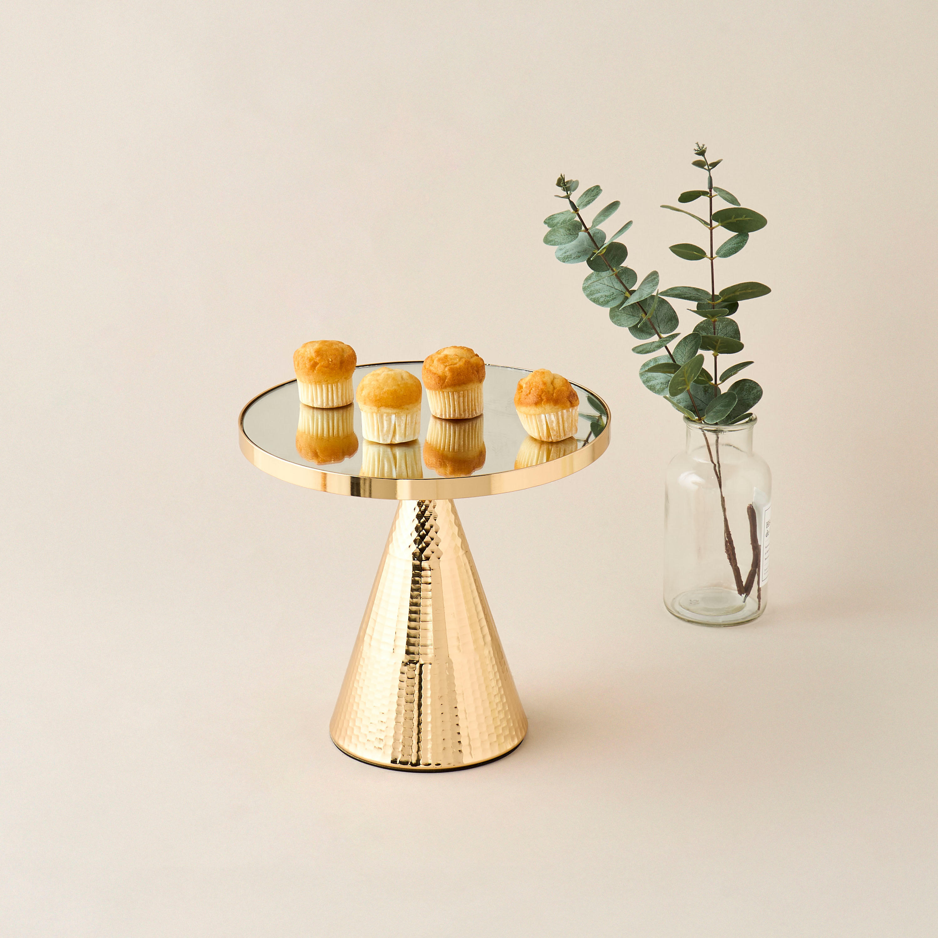 Decorative Stand with Glass Base - 26x23 cms-household-decor-boxesandtrays-image-2