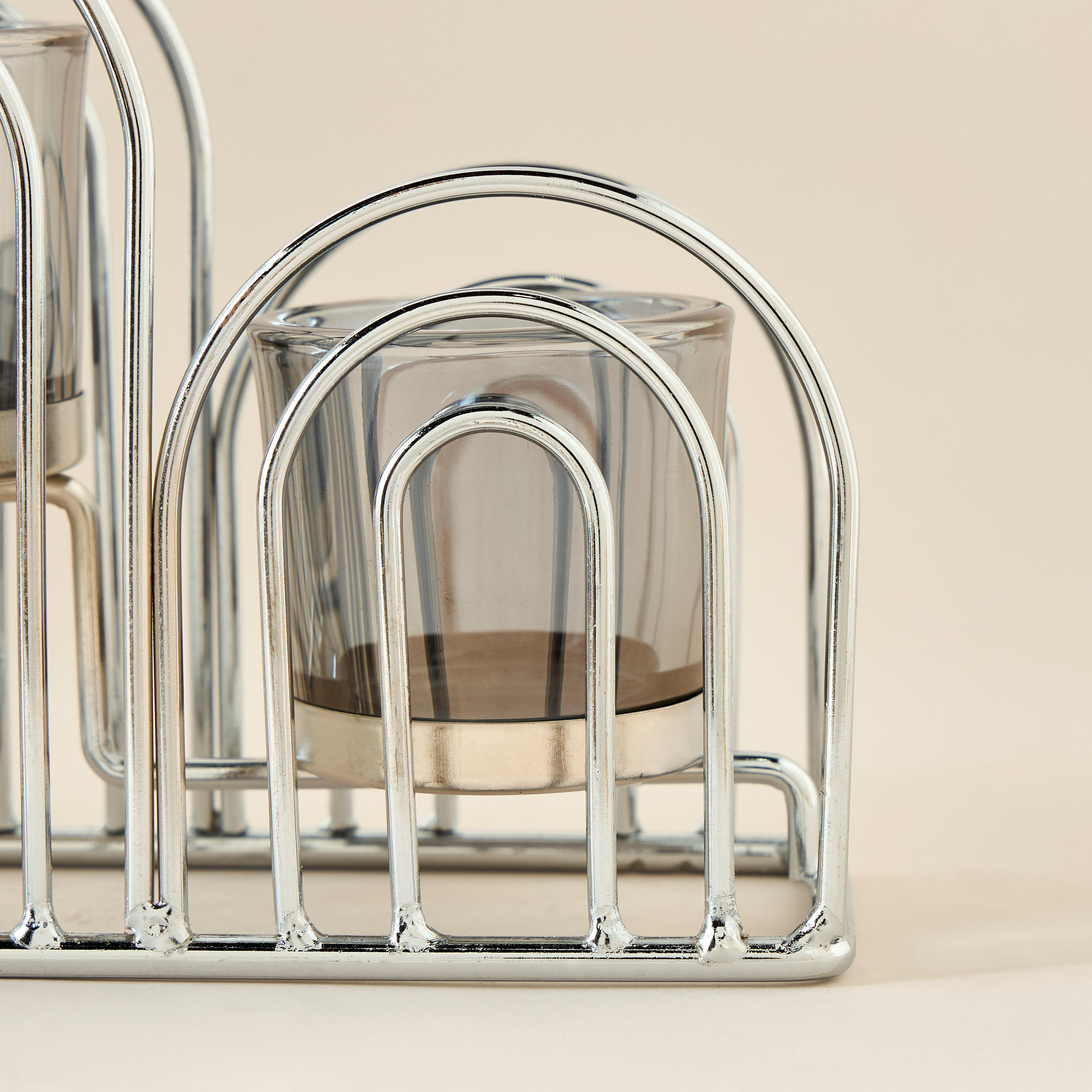 Metallic Tealight Candleholder - 15 cms-household-decor-candleholdersandlanterns-image-3