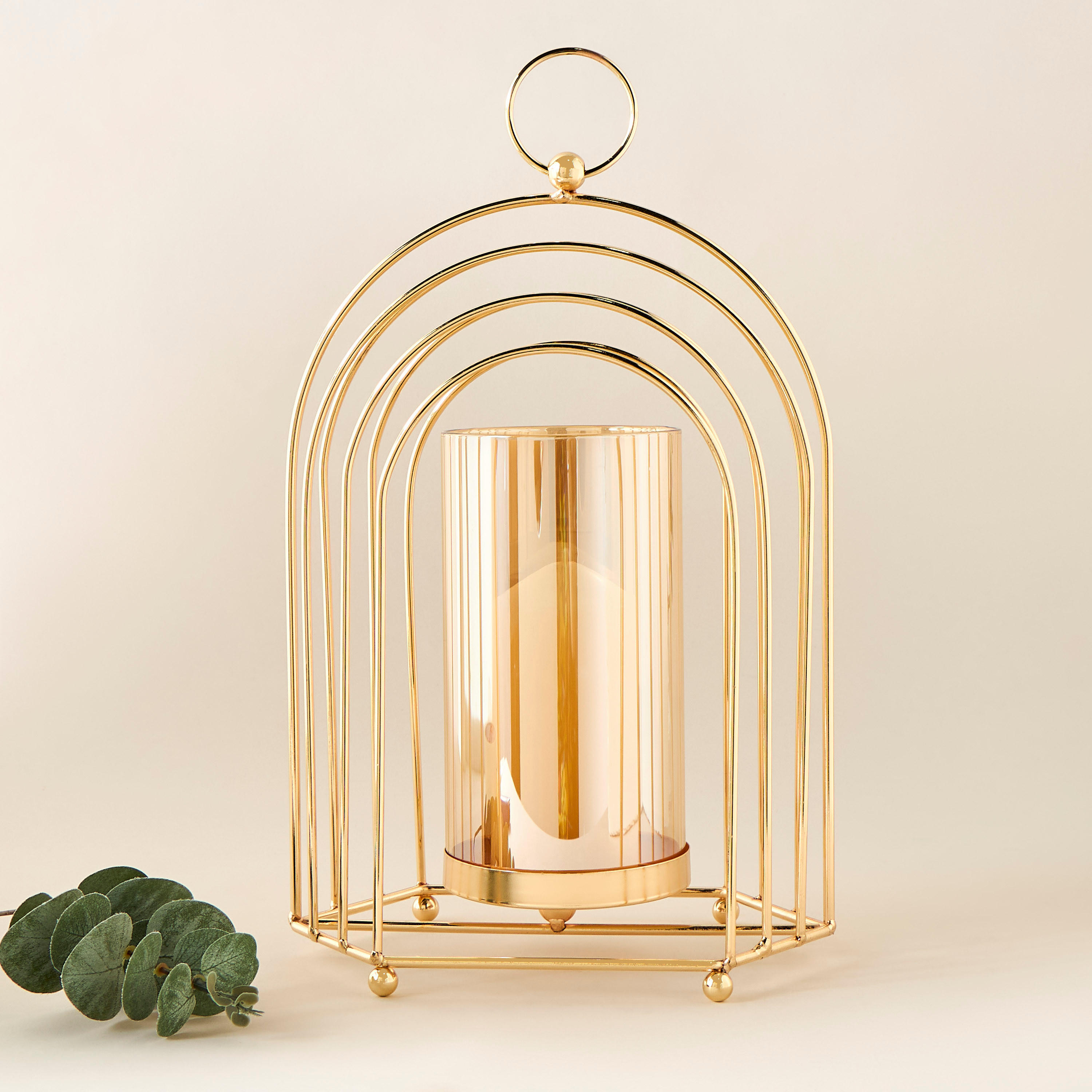 Metal Candleholder with Glass Tube-household-decor-candleholdersandlanterns-image-1