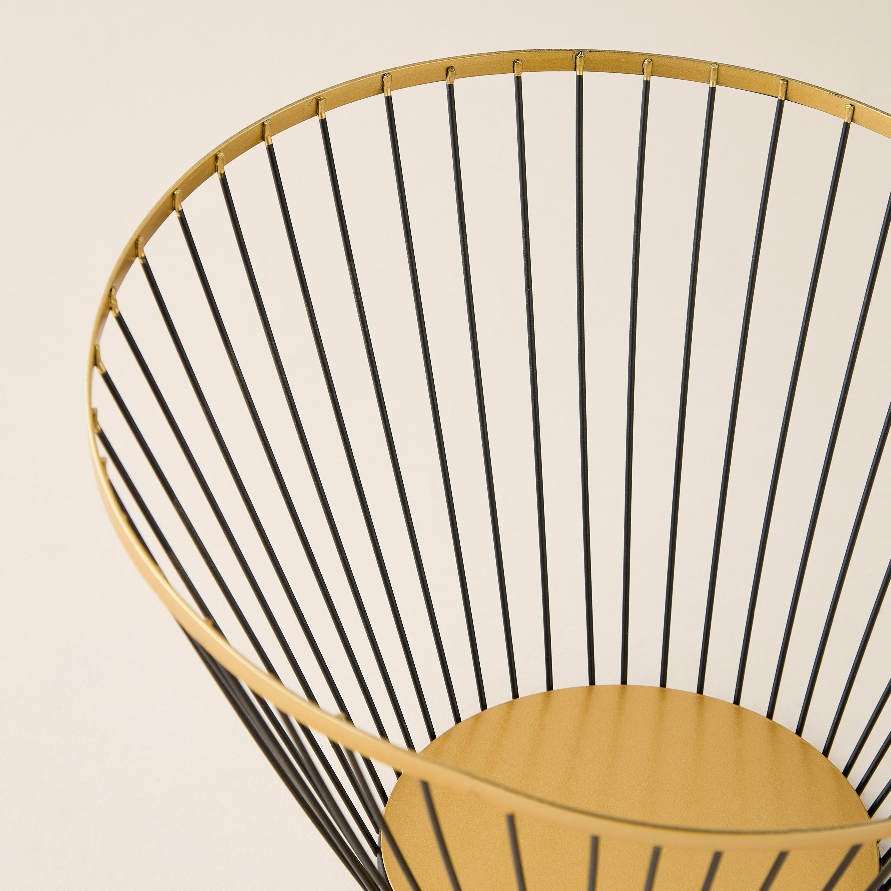 Decorative Metal Basket - 30x29x20 cms-household-storage-storagesolutions-storageboxesandbaskets-image-3