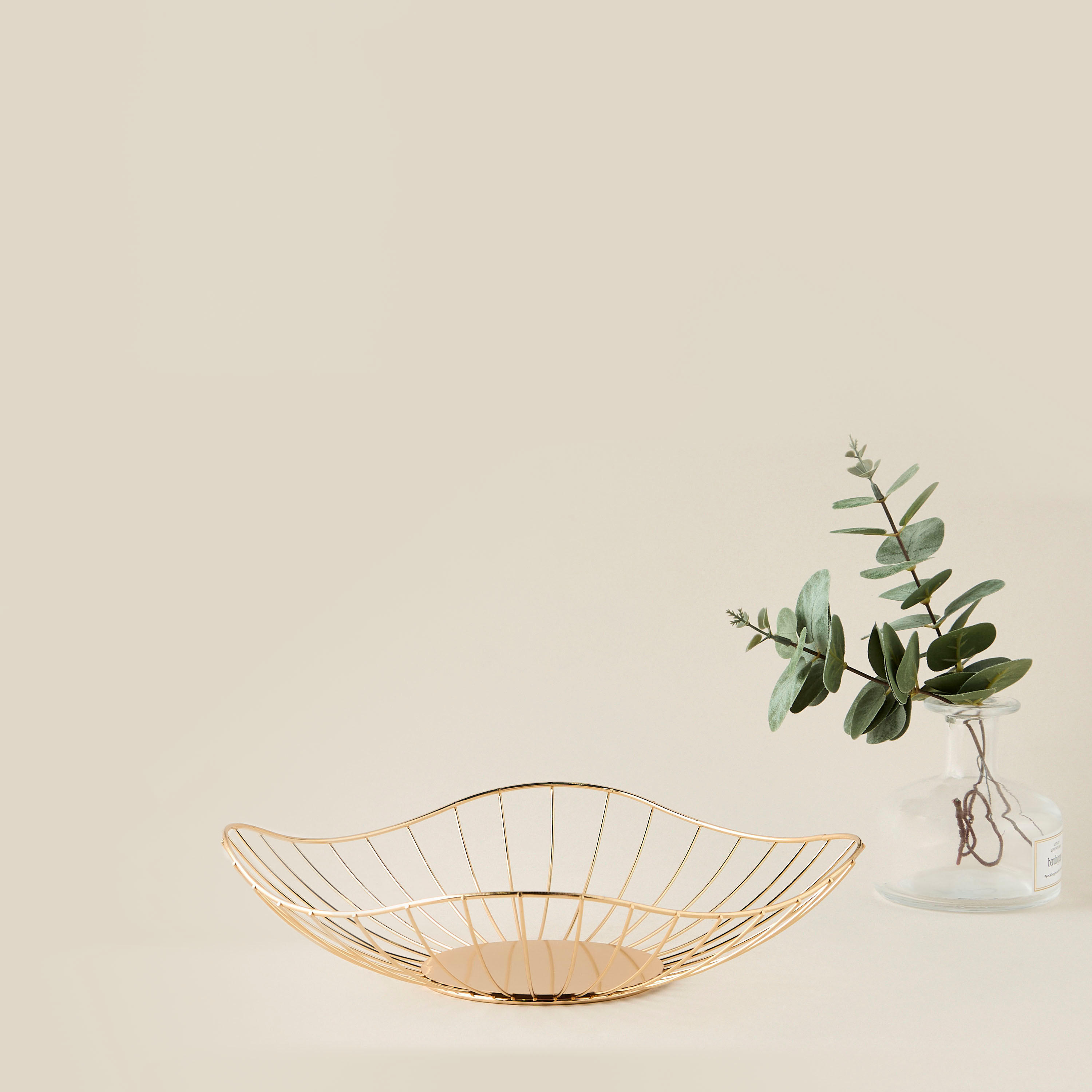 Decorative Metallic Basket - 27x7 cms-household-storage-storagesolutions-storageboxesandbaskets-image-1