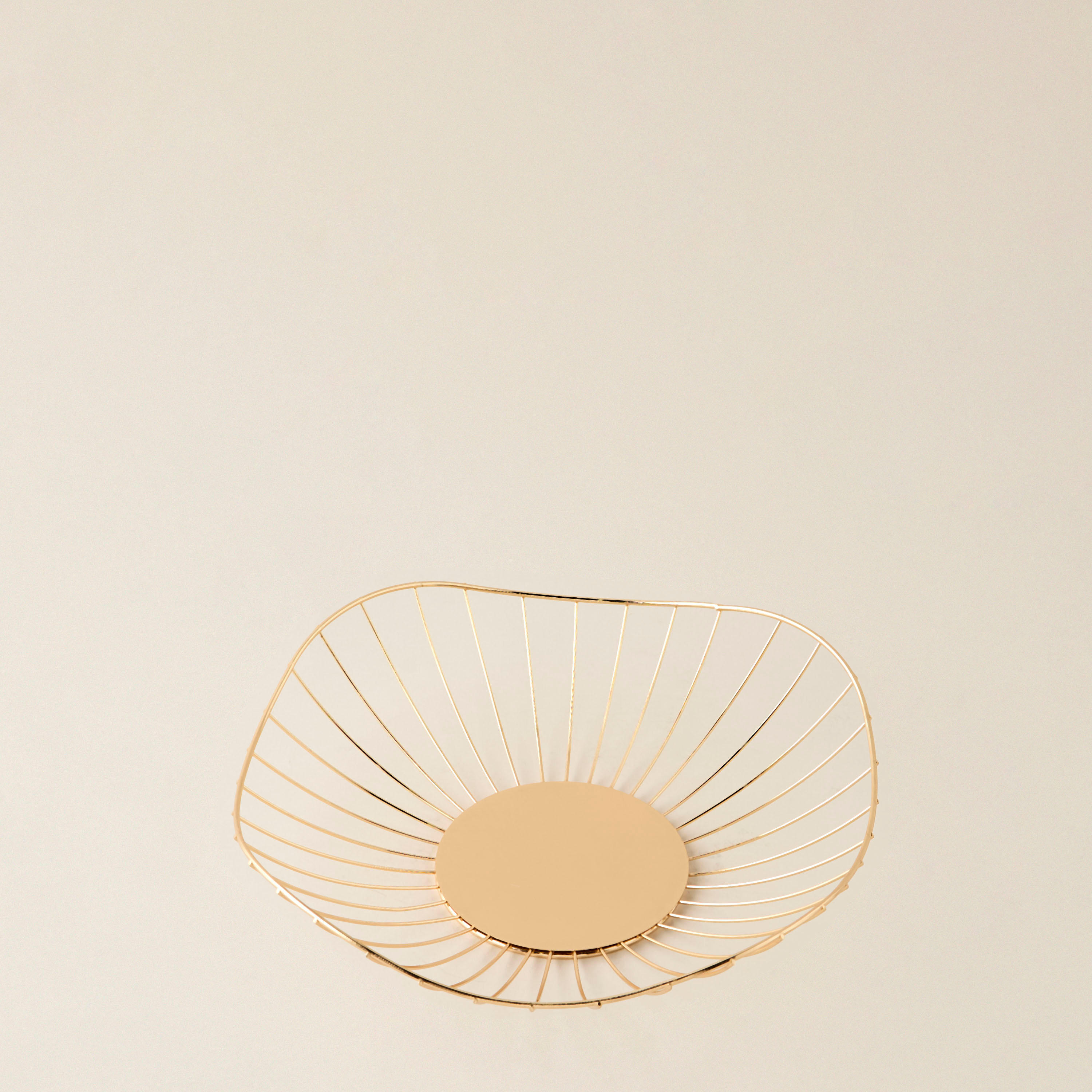 Decorative Metallic Basket - 27x7 cms-household-storage-storagesolutions-storageboxesandbaskets-image-3