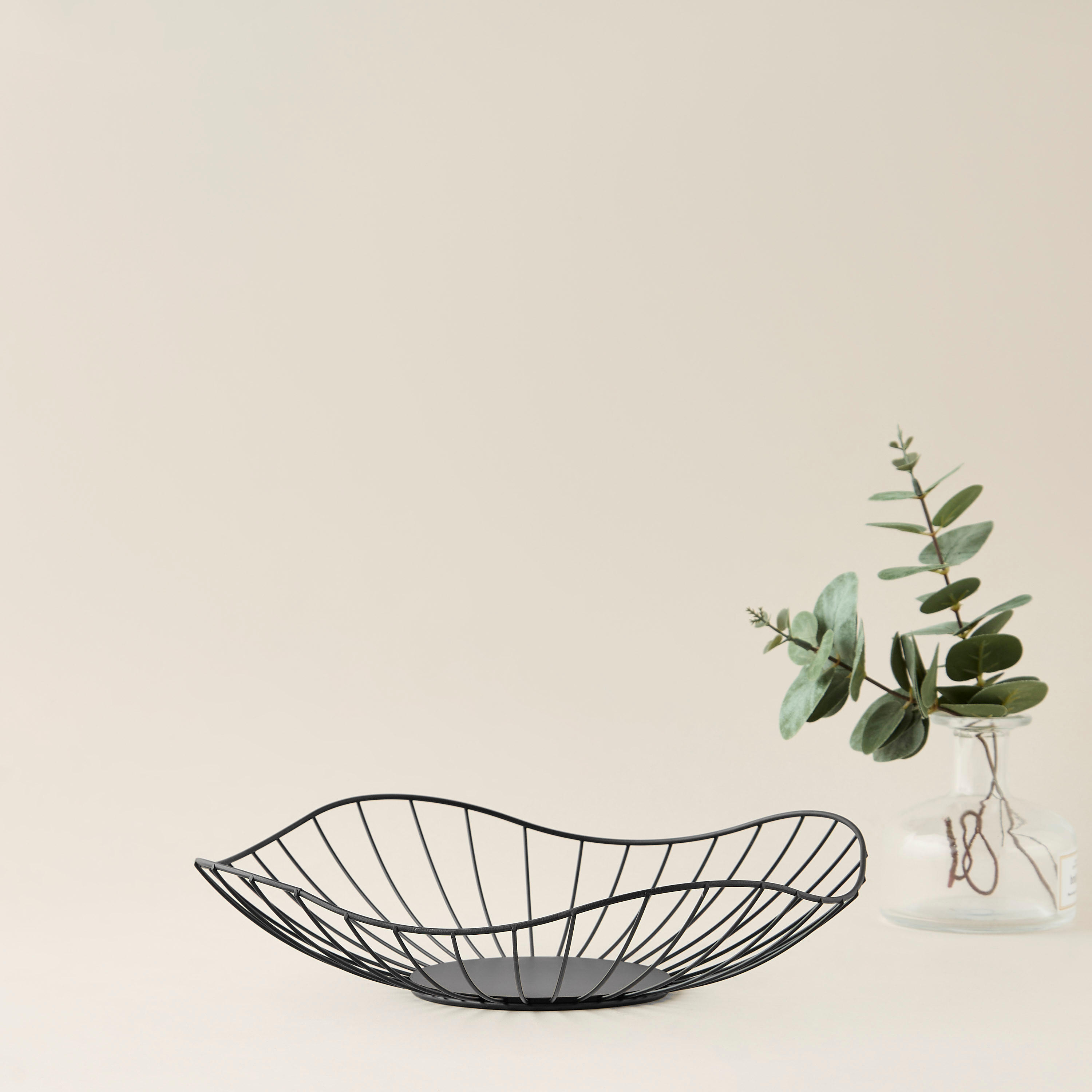 Decorative Metal Basket - 27x7 cms-household-storage-storagesolutions-storageboxesandbaskets-image-1