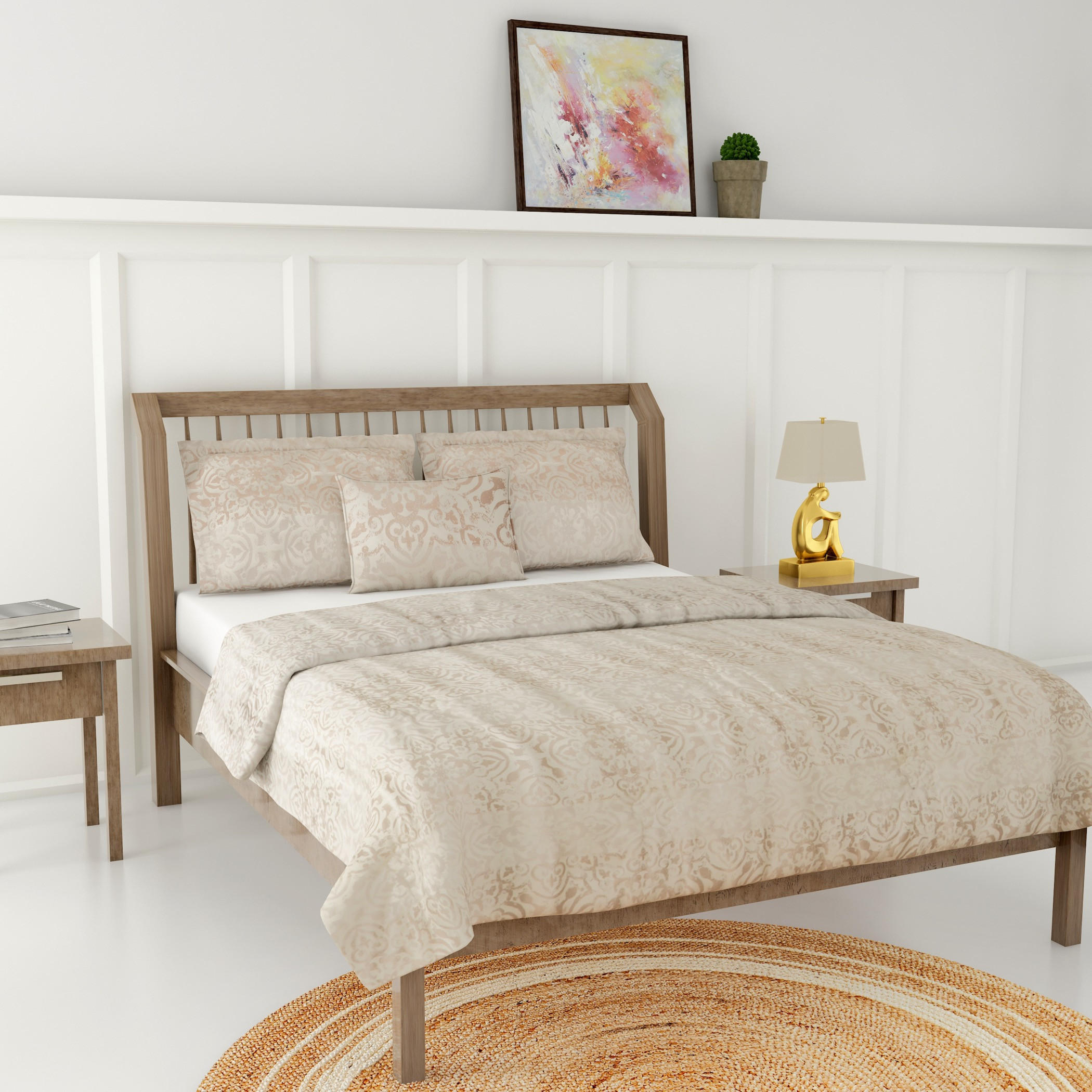 Gia Como - Jacquard Comforter -Grey -household-bedding-comfortersandbedspreads-comforters-image-2