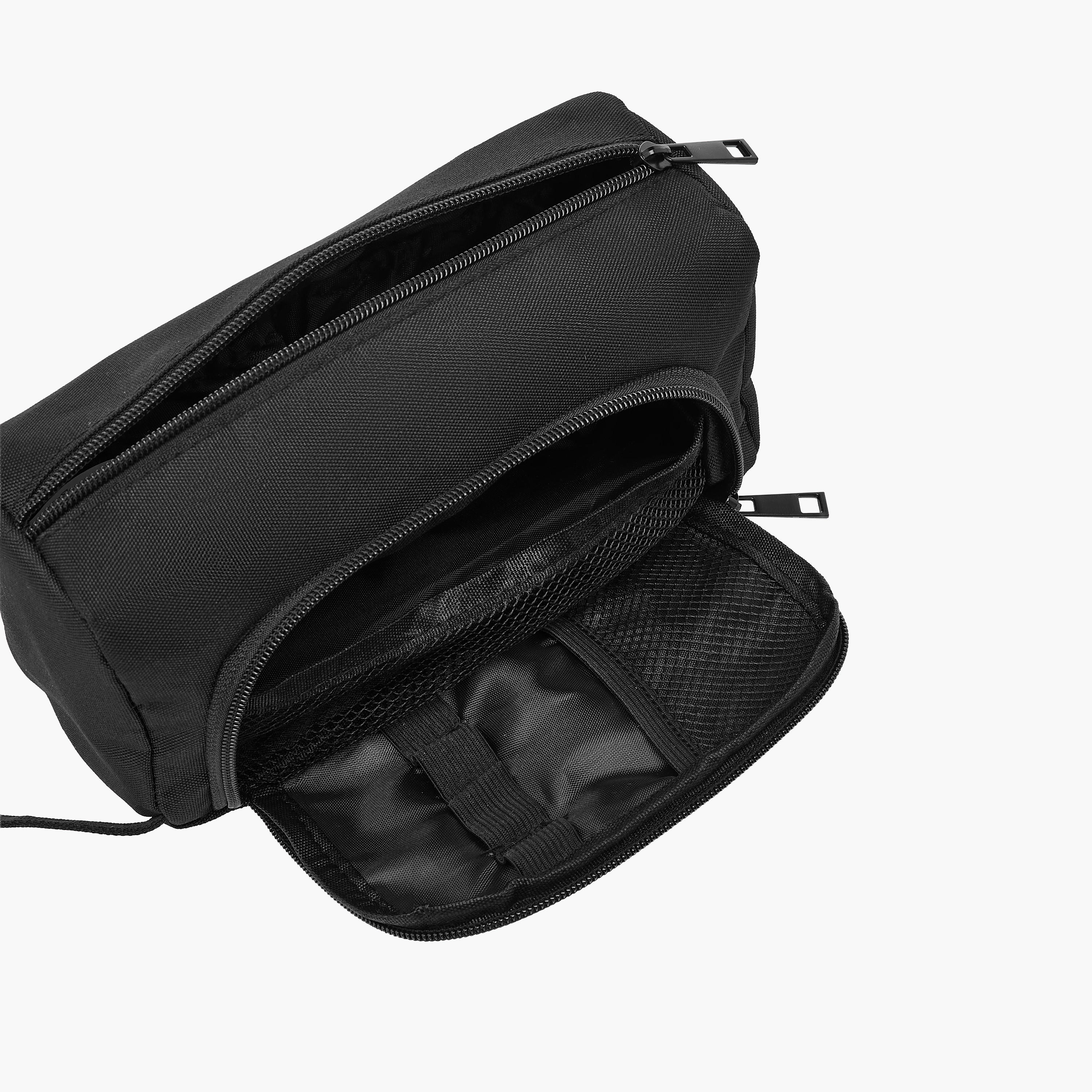 Textured Pouch with 2 Compartments and Zip Closure-school-stationery-pencilcases-image-7