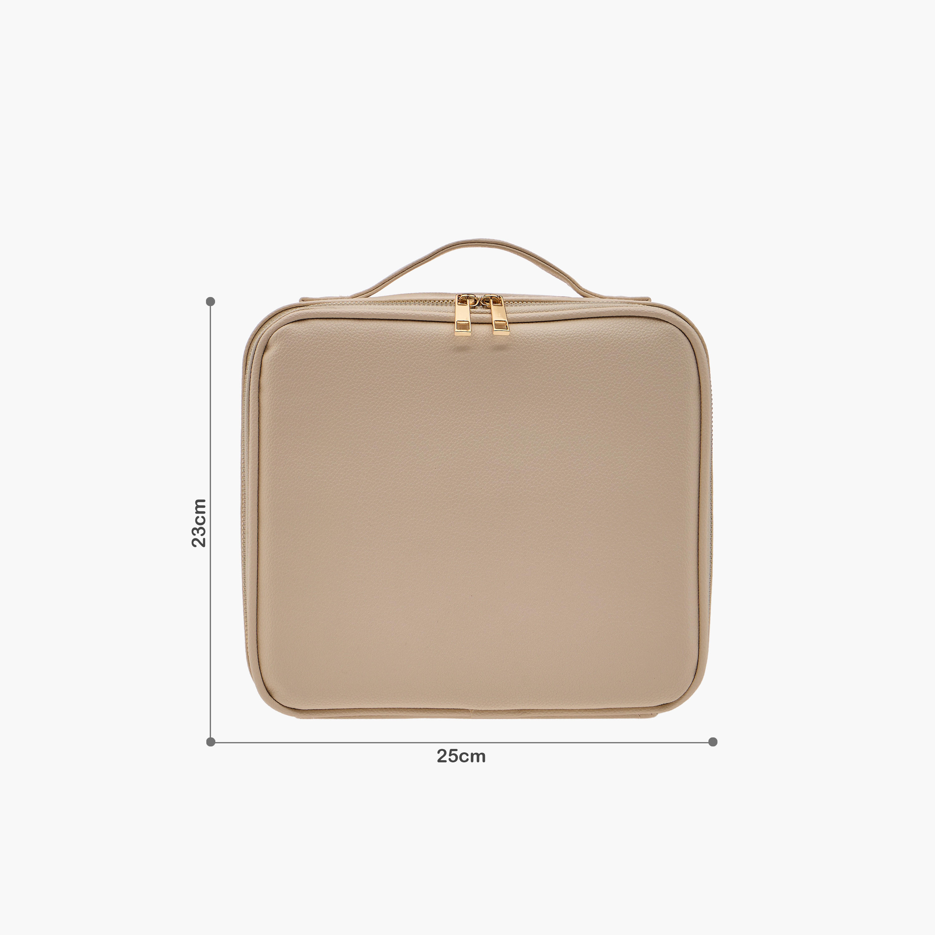 Cosmetic Pouch with LED Light and Mirror - 25x23x10 cms-women-watchesandjewellery-jewellery-storage-image-2