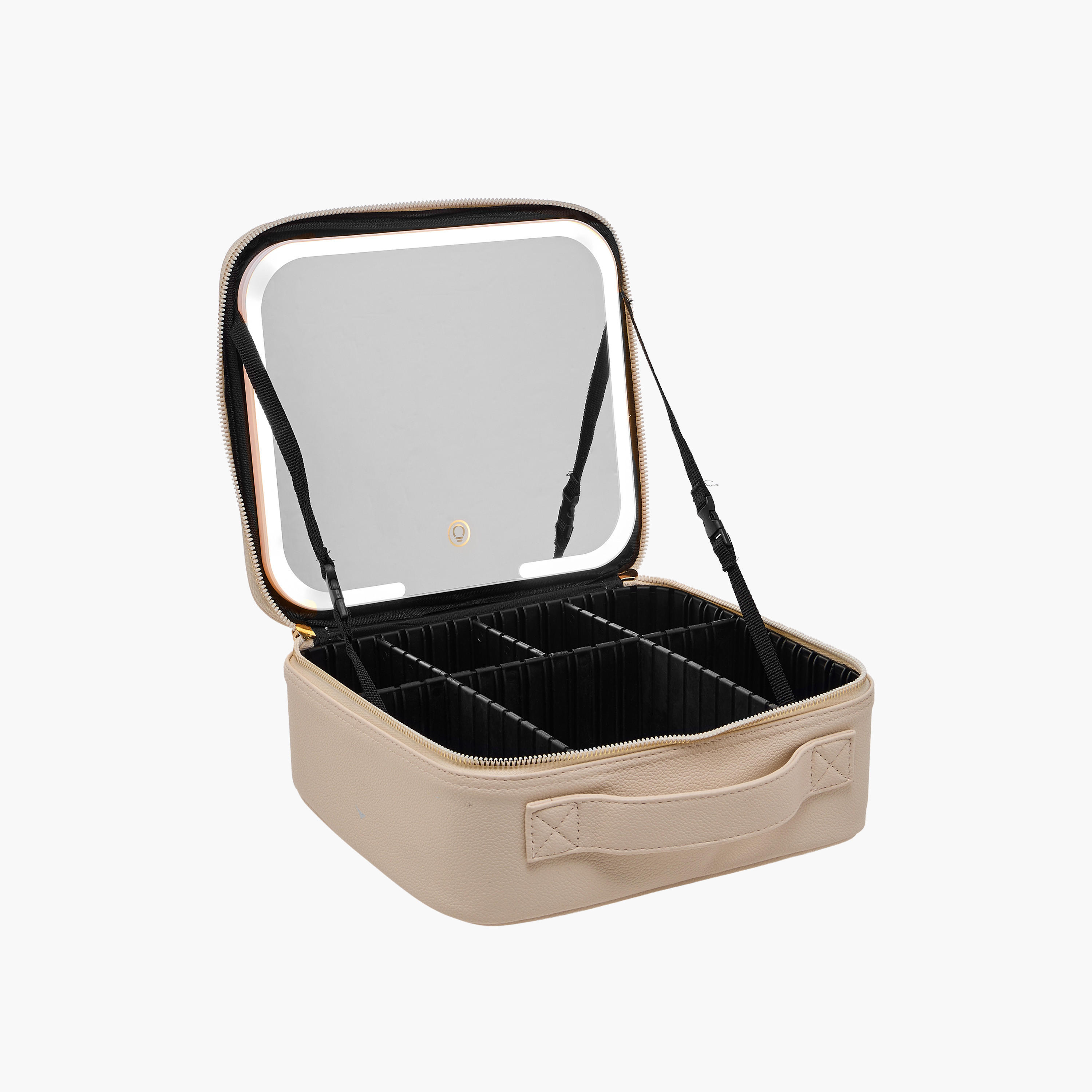 Cosmetic Pouch with LED Light and Mirror - 25x23x10 cms-women-watchesandjewellery-jewellery-storage-image-7