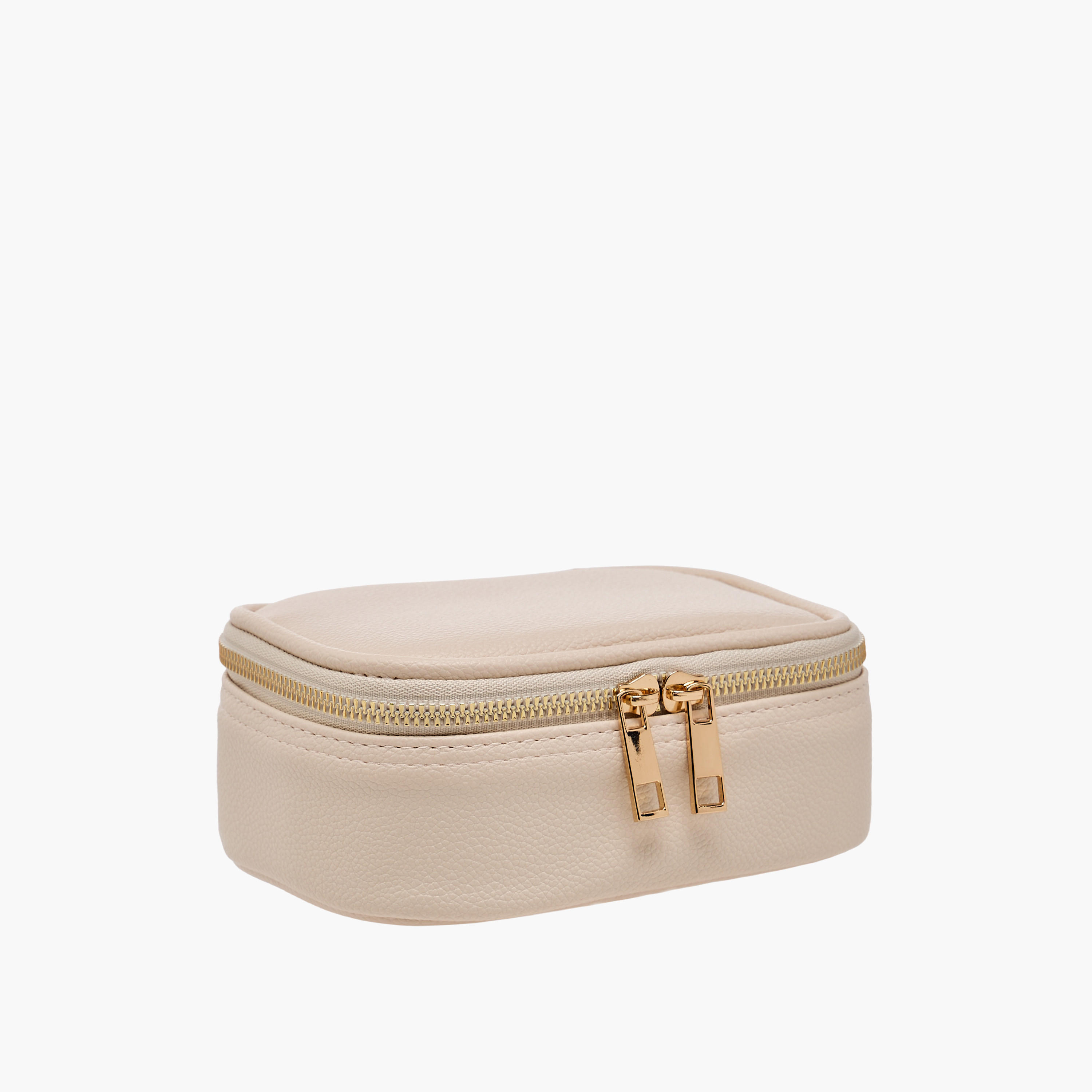 Cosmetic Pouch with LED Light and Mirror - 15x7x11.8 cms-beautyandpersonalcare-makeup-brushesandaccessories-makeuppouches-image-3