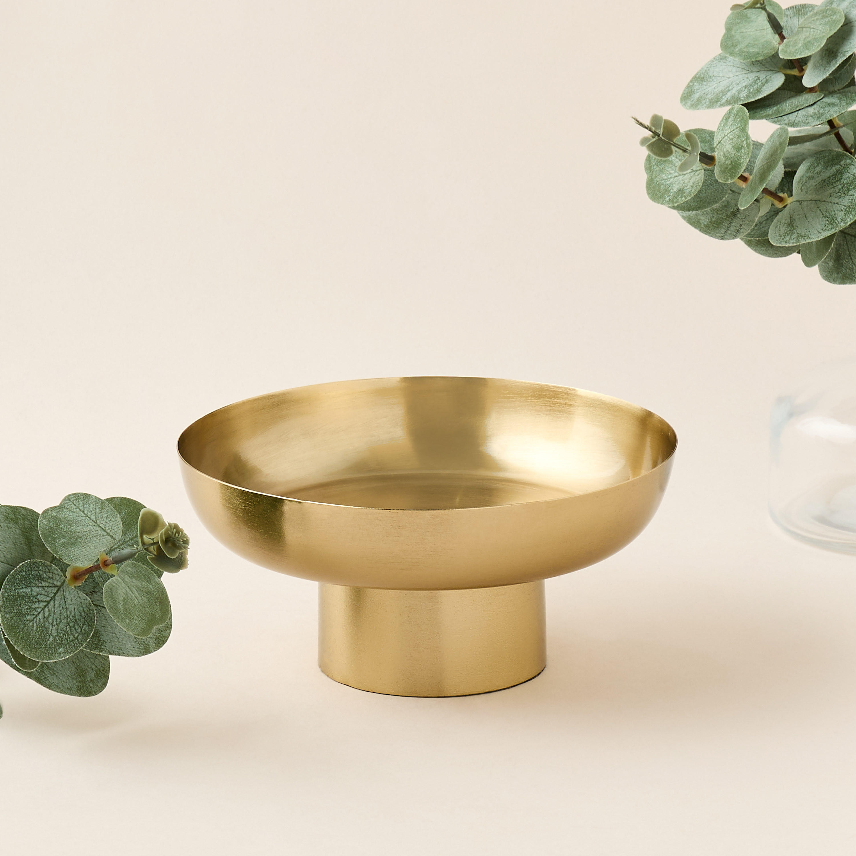 Decorative Metal Footed Bowl-household-decor-vasesandbowls-image-2