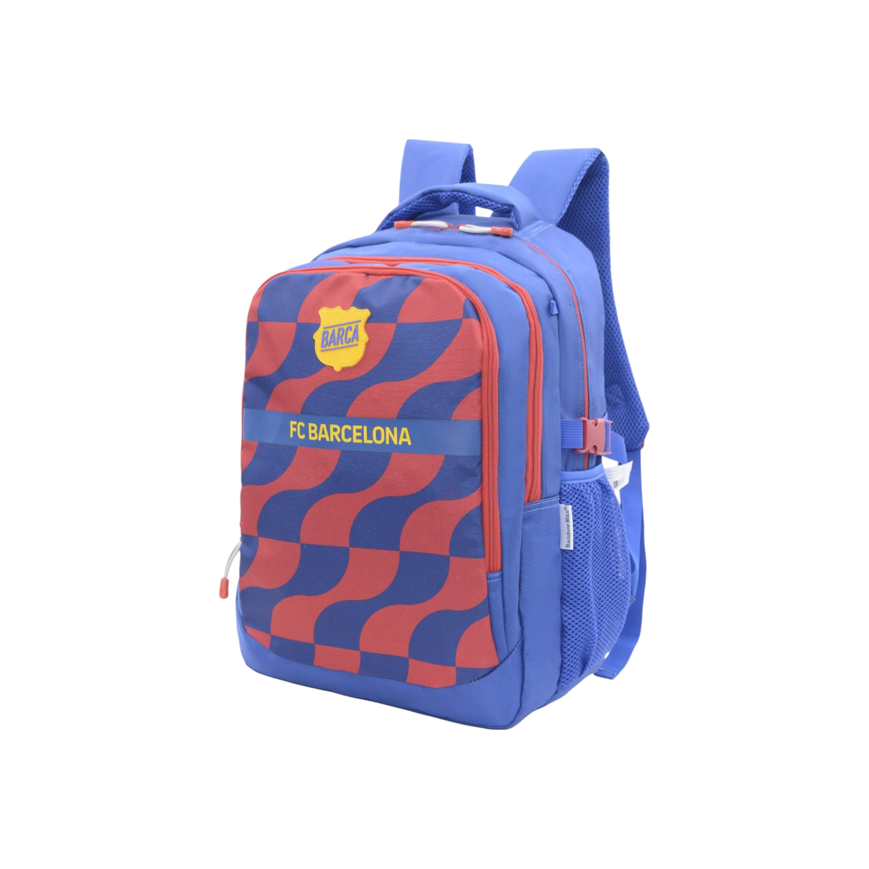 شنطة ظهر بطبعات نادي برشلونة مع حمالات قابلة للتعديل وسحاب إغلاق - 6×12×21 سم-school-bagsandbackpacks-backpacks-image-2