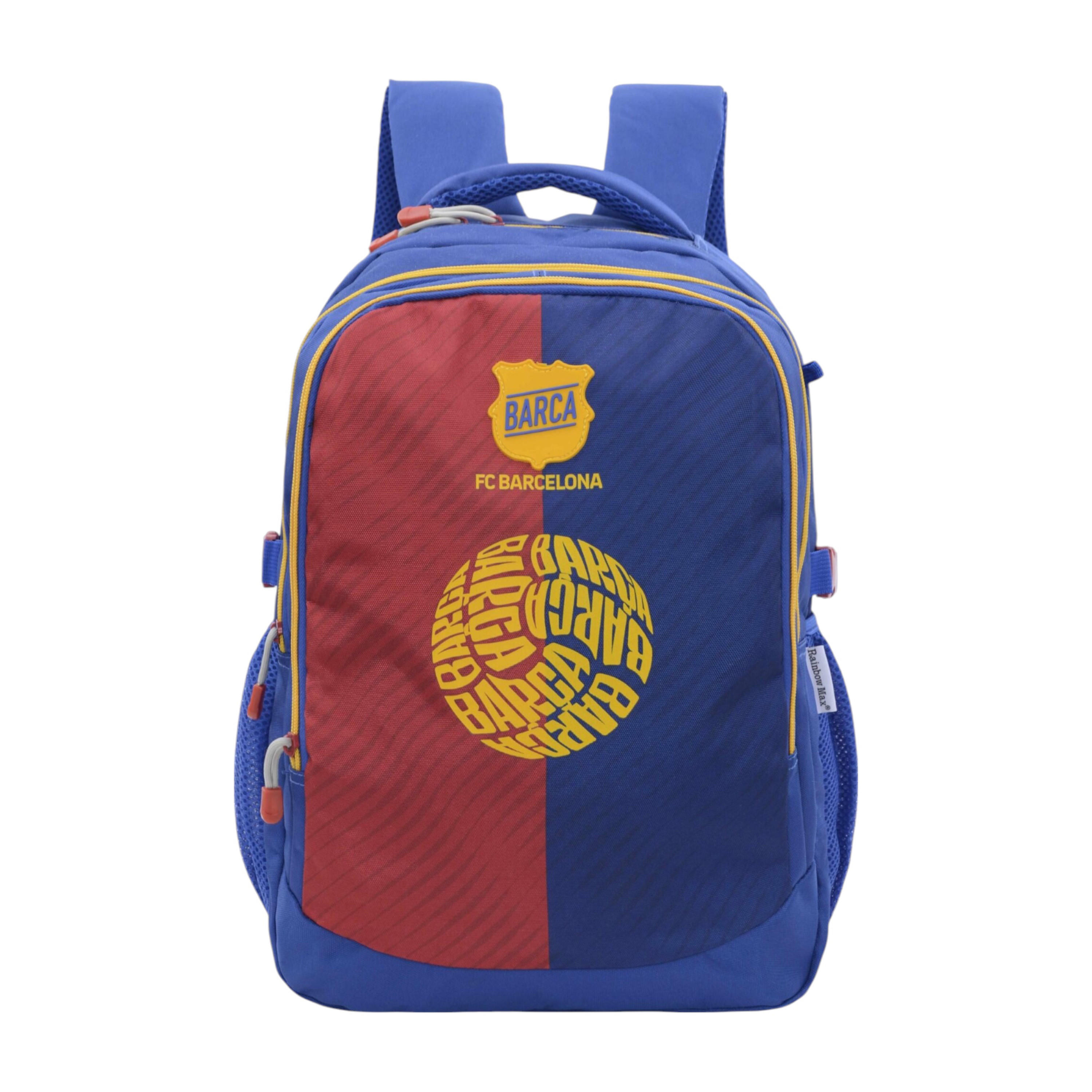 FC Barcelona Printed Backpack with Adjustable Straps and Zip Closure - 6x12x21 cms-school-bagsandbackpacks-backpacks-image-1