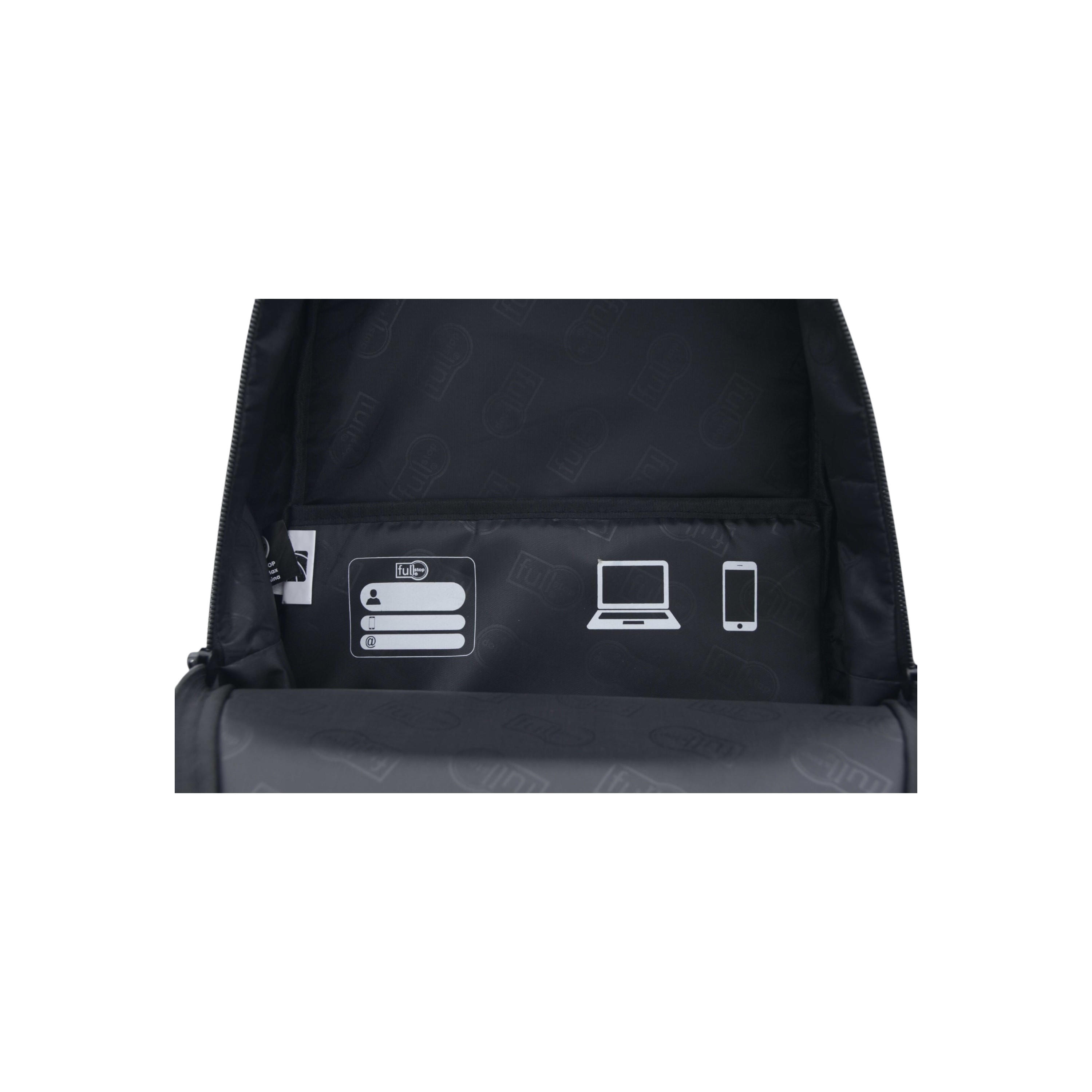 Full Stop Panelled Backpack with Adjustable Straps and Zip Closure - 6x12x21 cms-school-bagsandbackpacks-backpacks-image-4