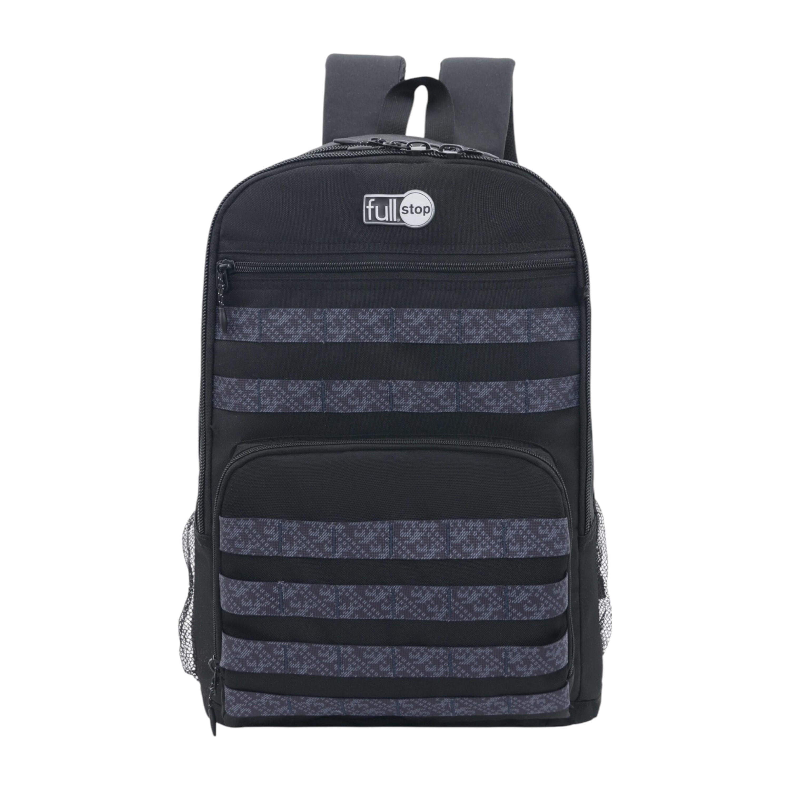 شنطة ظهر بألواح وحمالات قابلة للتعديل وسحاب إغلاق من فول ستوب - 6×12×21 سم-school-bagsandbackpacks-backpacks-image-1