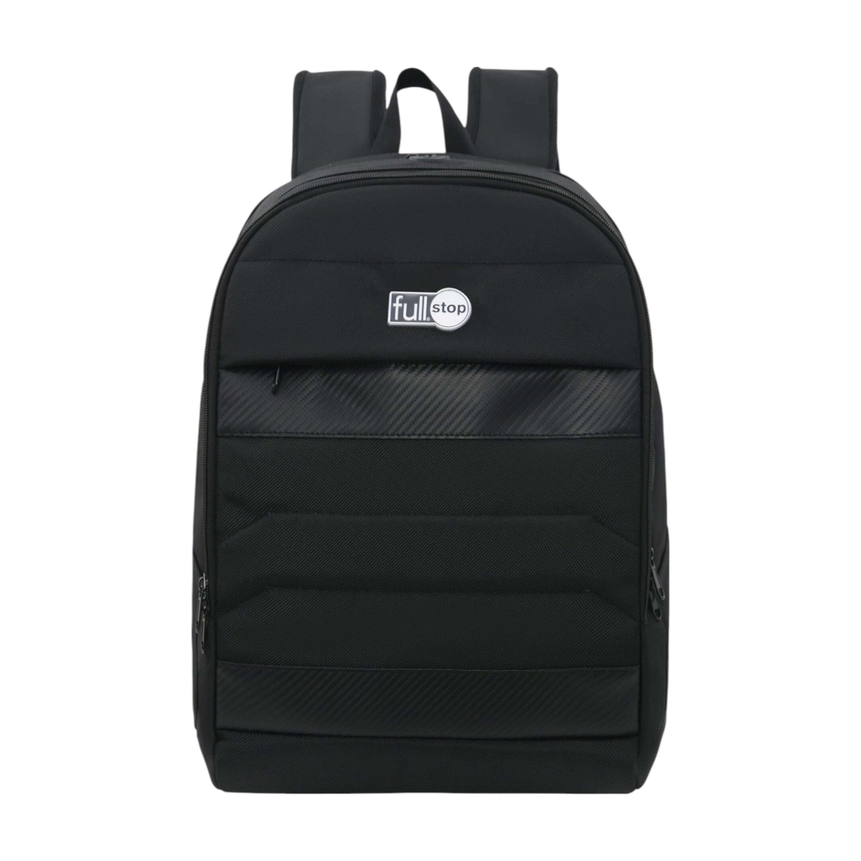 Full Stop Solid Backpack with Adjustable Straps and Zip Closure - 6x12x21 cms-school-bagsandbackpacks-backpacks-image-1