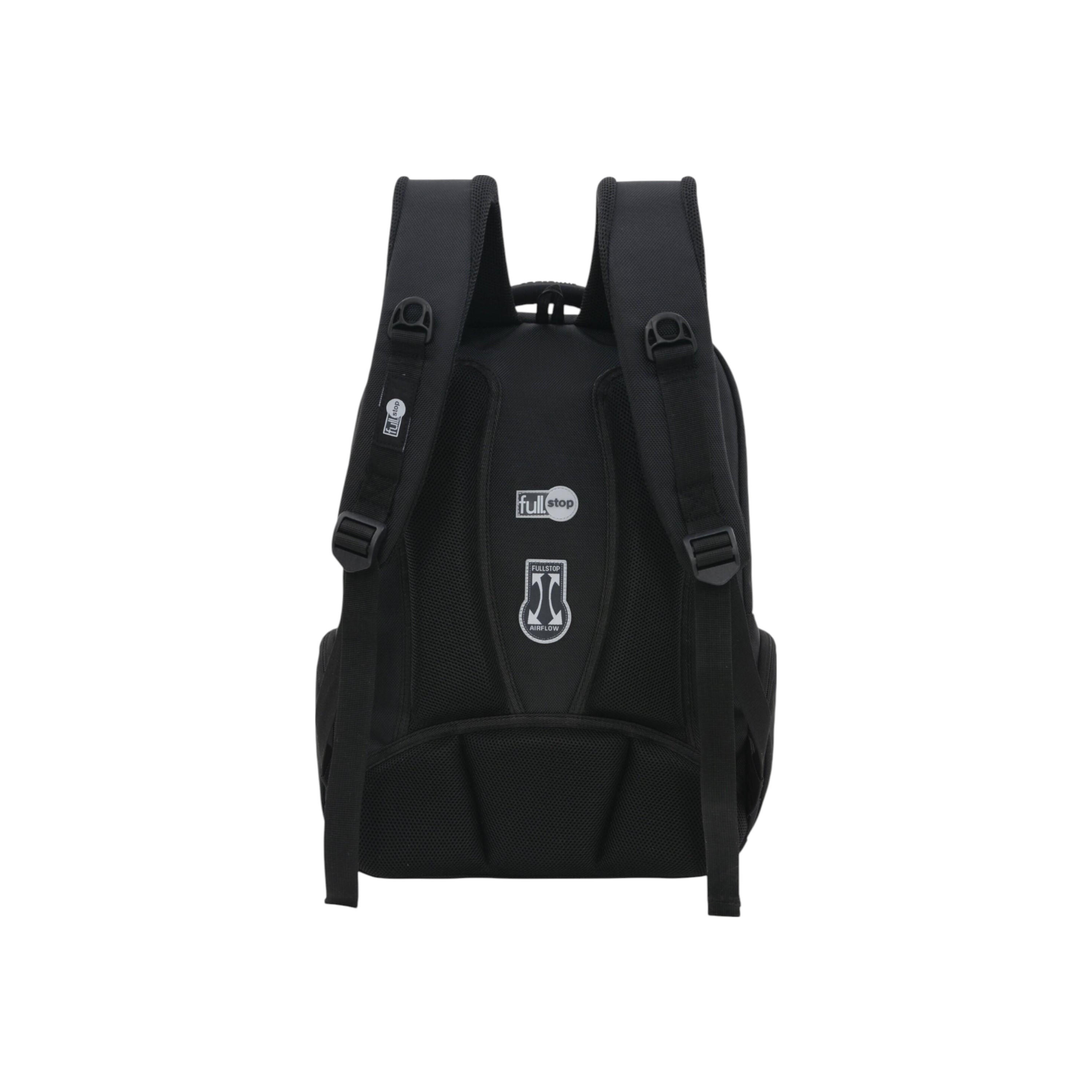 Full Stop Solid Backpack with Adjustable Straps and Zip Closure - 6x12x21 cms-school-bagsandbackpacks-backpacks-image-3
