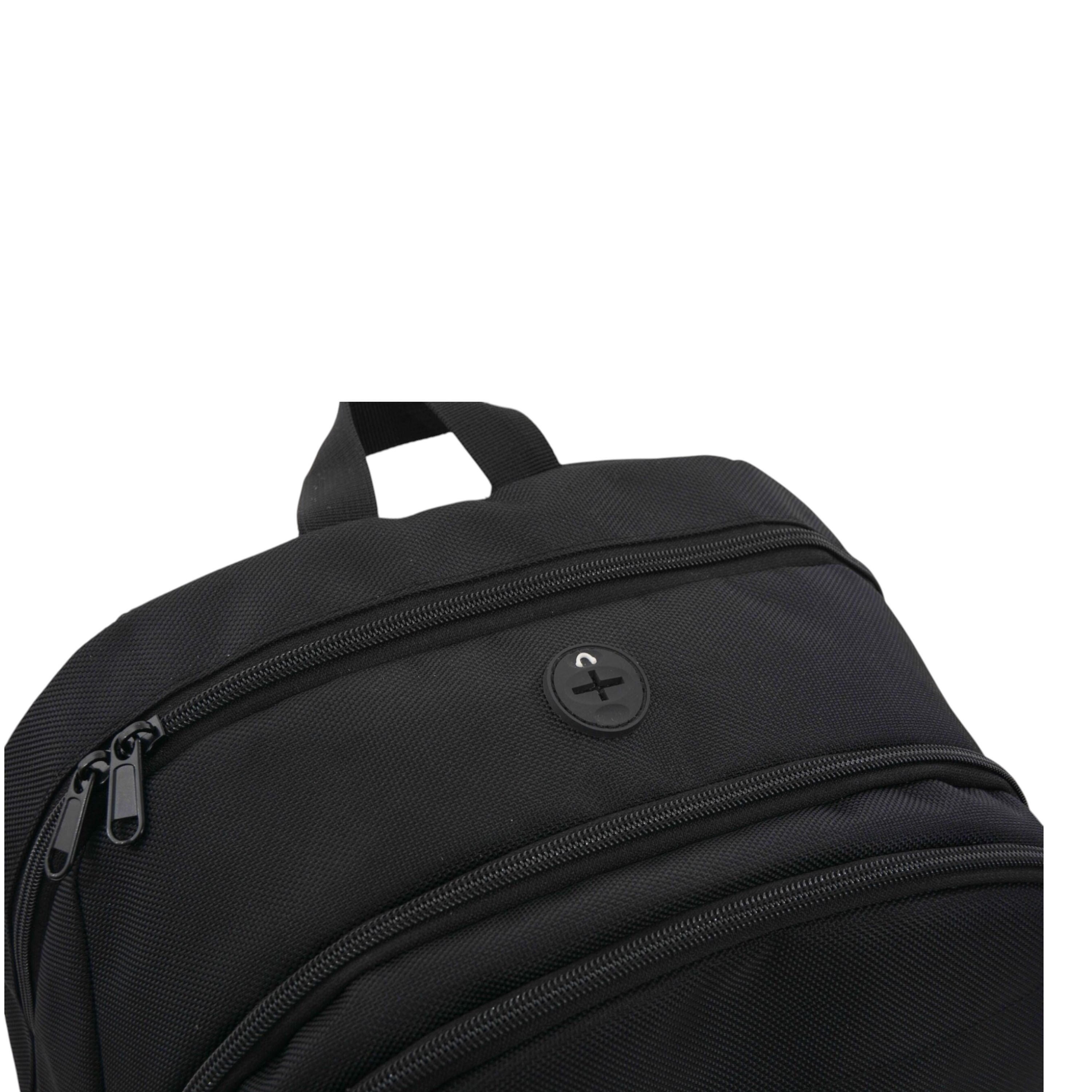 Full Stop Solid Backpack with Adjustable Straps and Zip Closure - 6x12x21 cms-school-bagsandbackpacks-backpacks-image-4