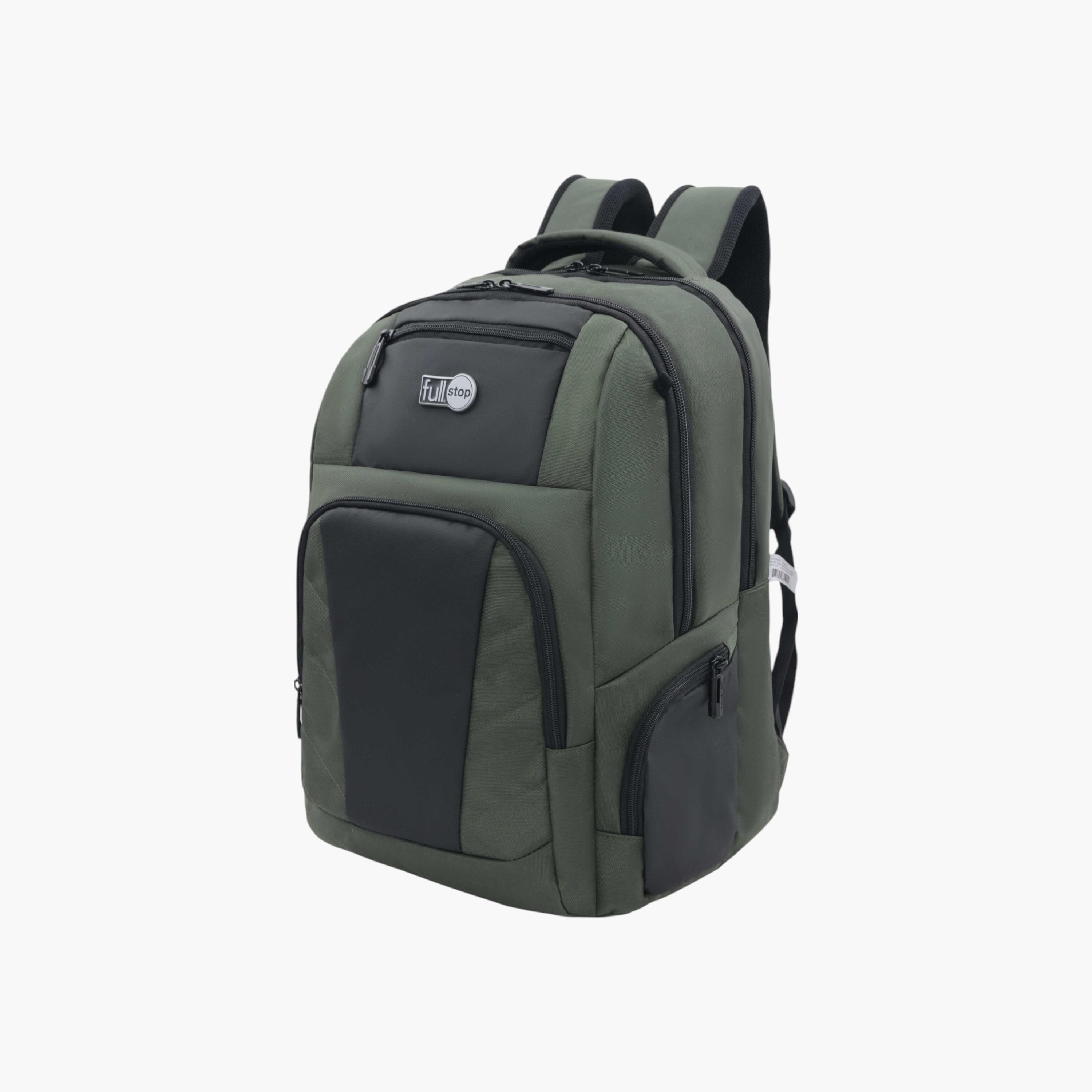 Full Stop Panelled Backpack with Adjustable Straps and Zip Closure - 6x12x21 cms-school-bagsandbackpacks-backpacks-image-2