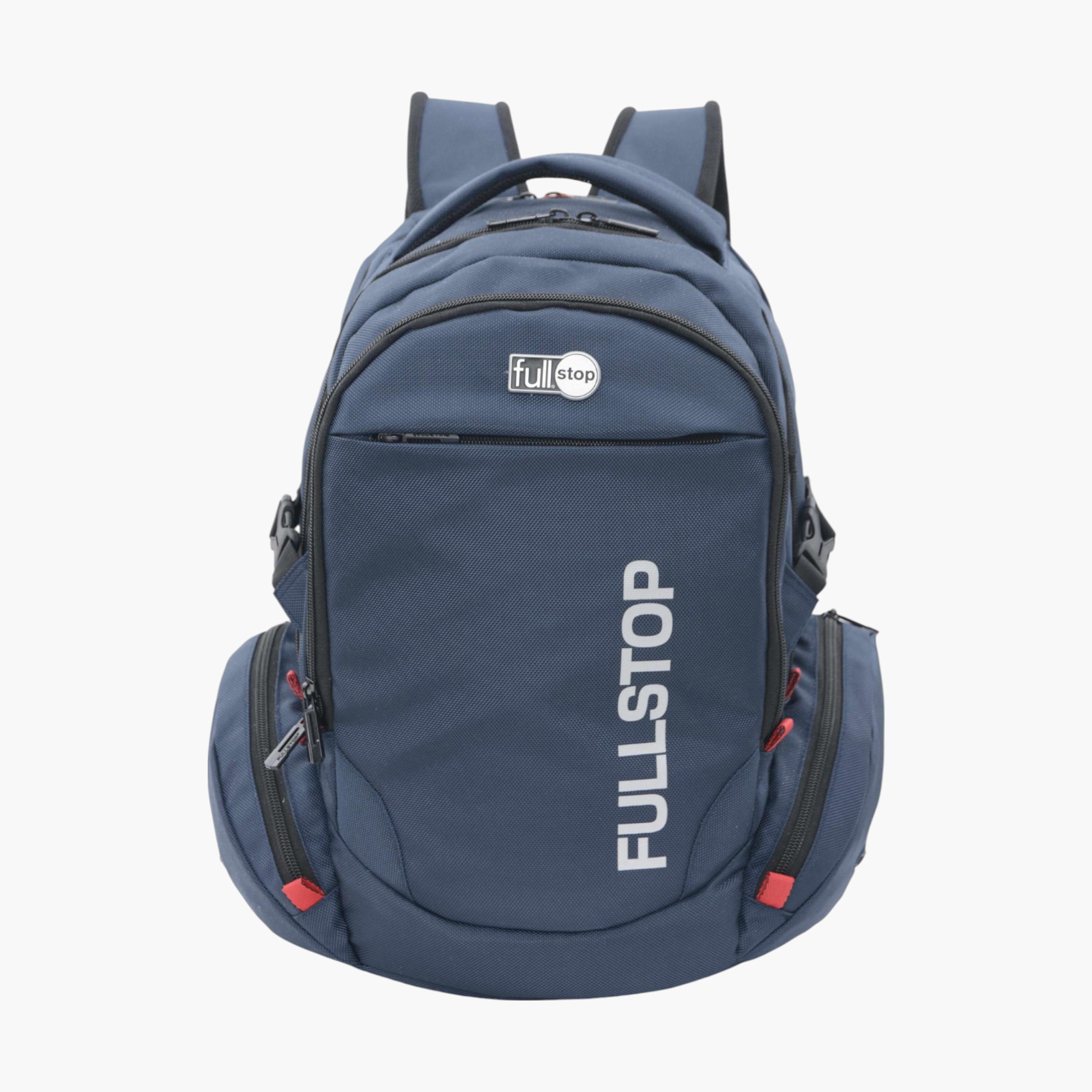 Full Stop Solid Backpack with Adjustable Straps and Zip Closure - 6x12x21 cms-school-bagsandbackpacks-backpacks-image-1