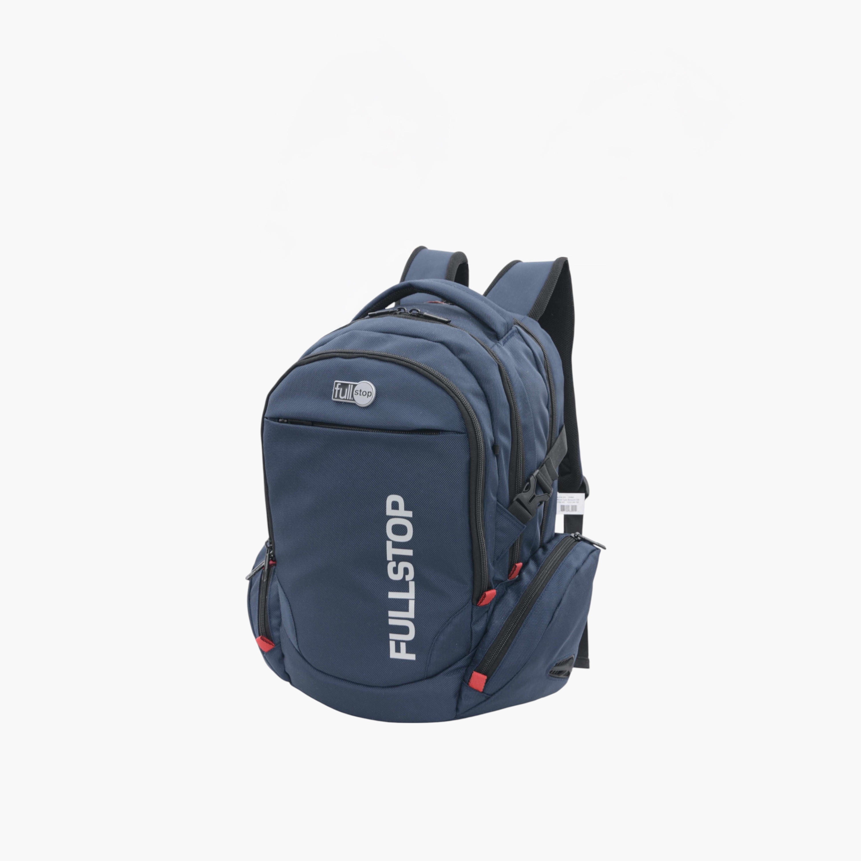 Full Stop Solid Backpack with Adjustable Straps and Zip Closure - 6x12x21 cms-school-bagsandbackpacks-backpacks-image-2